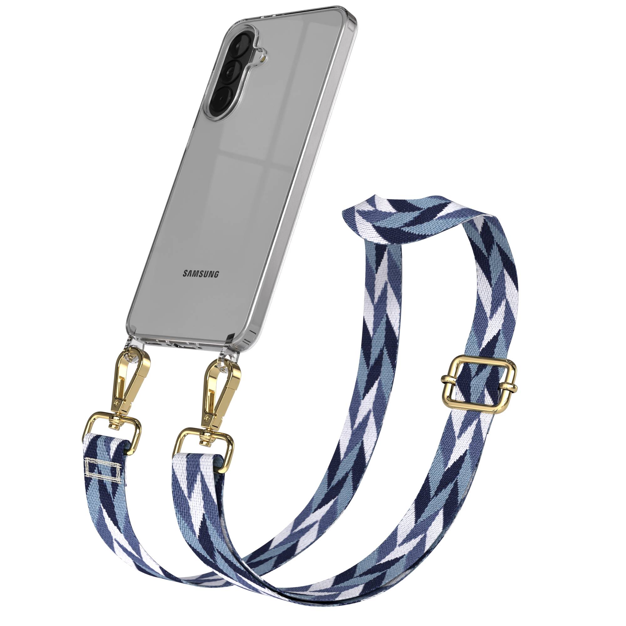 Samsung Galaxy A37 Handykette mit Boho Band verstellbar zum Umhängen