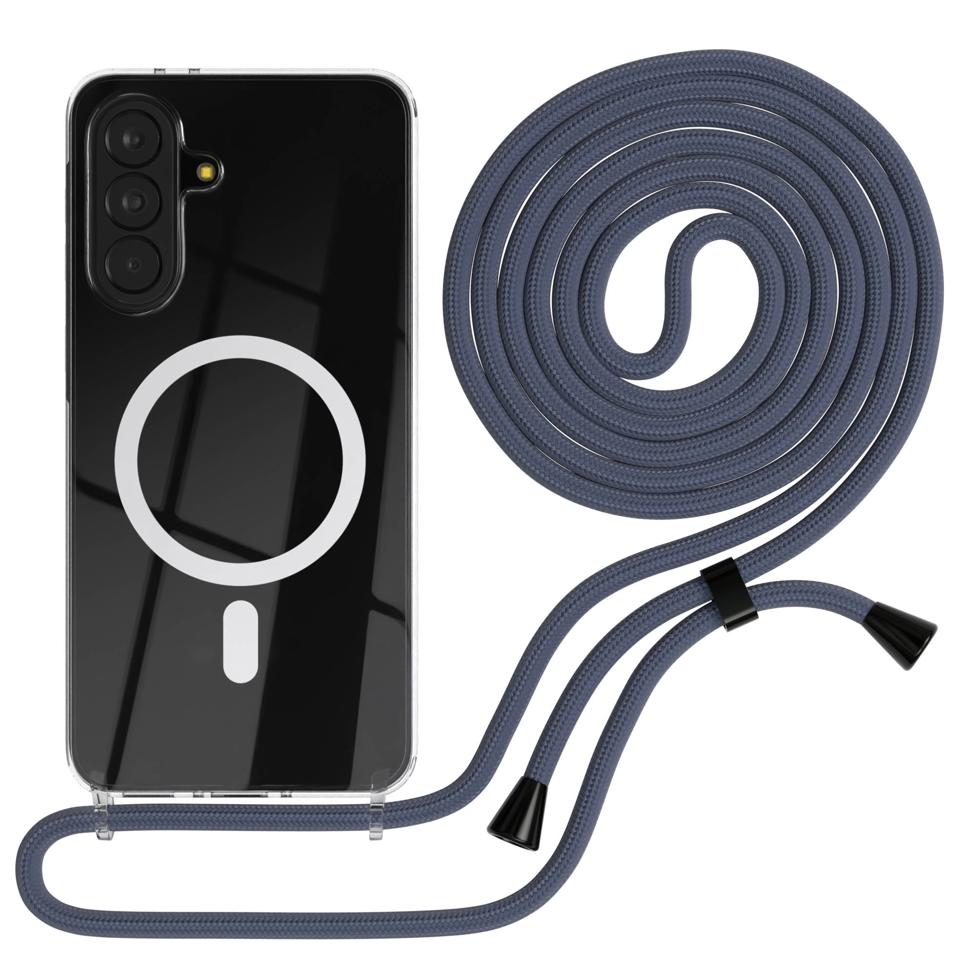 Galaxy A37 transparente Hülle + Kordel mit MagSafe