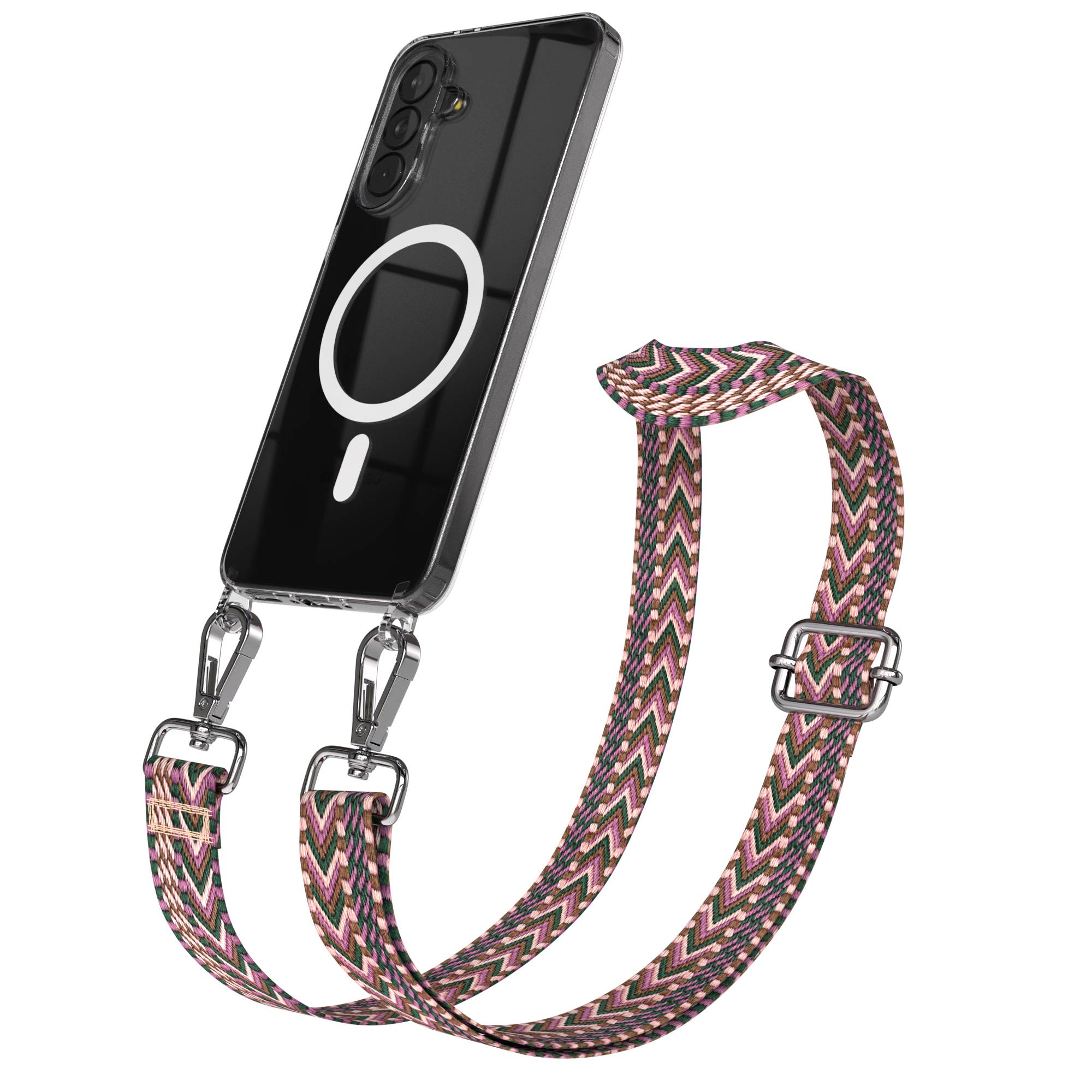Samsung Galaxy A37 Handykette mit MagSafe und Boho Trageriemen Set