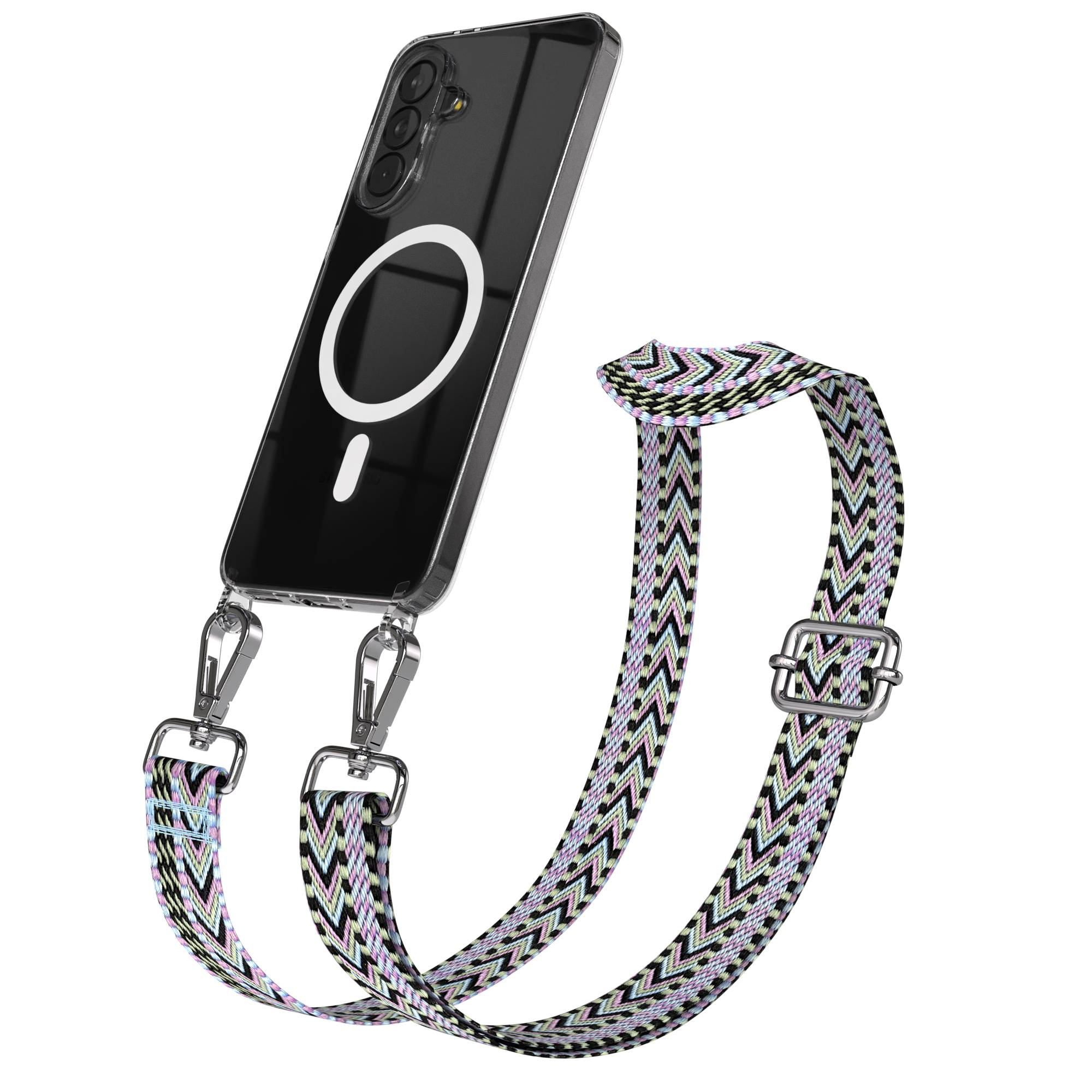 Samsung Galaxy A37 Handykette mit MagSafe und Boho Trageriemen Set