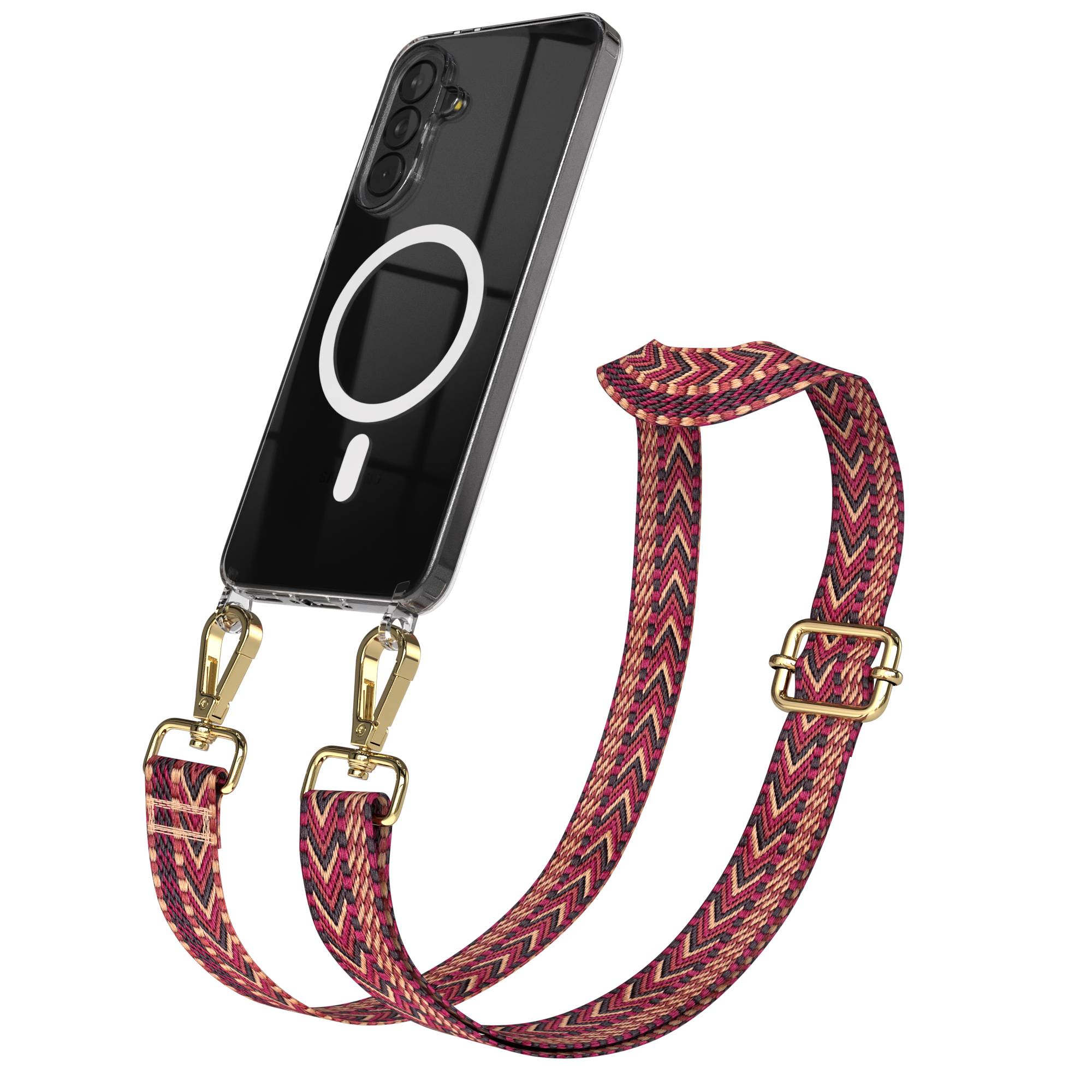 Samsung Galaxy A37 Handykette mit MagSafe und Boho Trageriemen Set