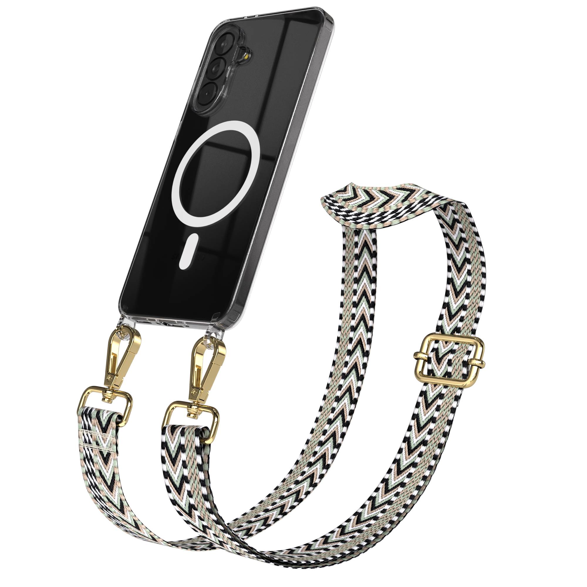 Samsung Galaxy A37 Handykette mit MagSafe und Boho Trageriemen Set