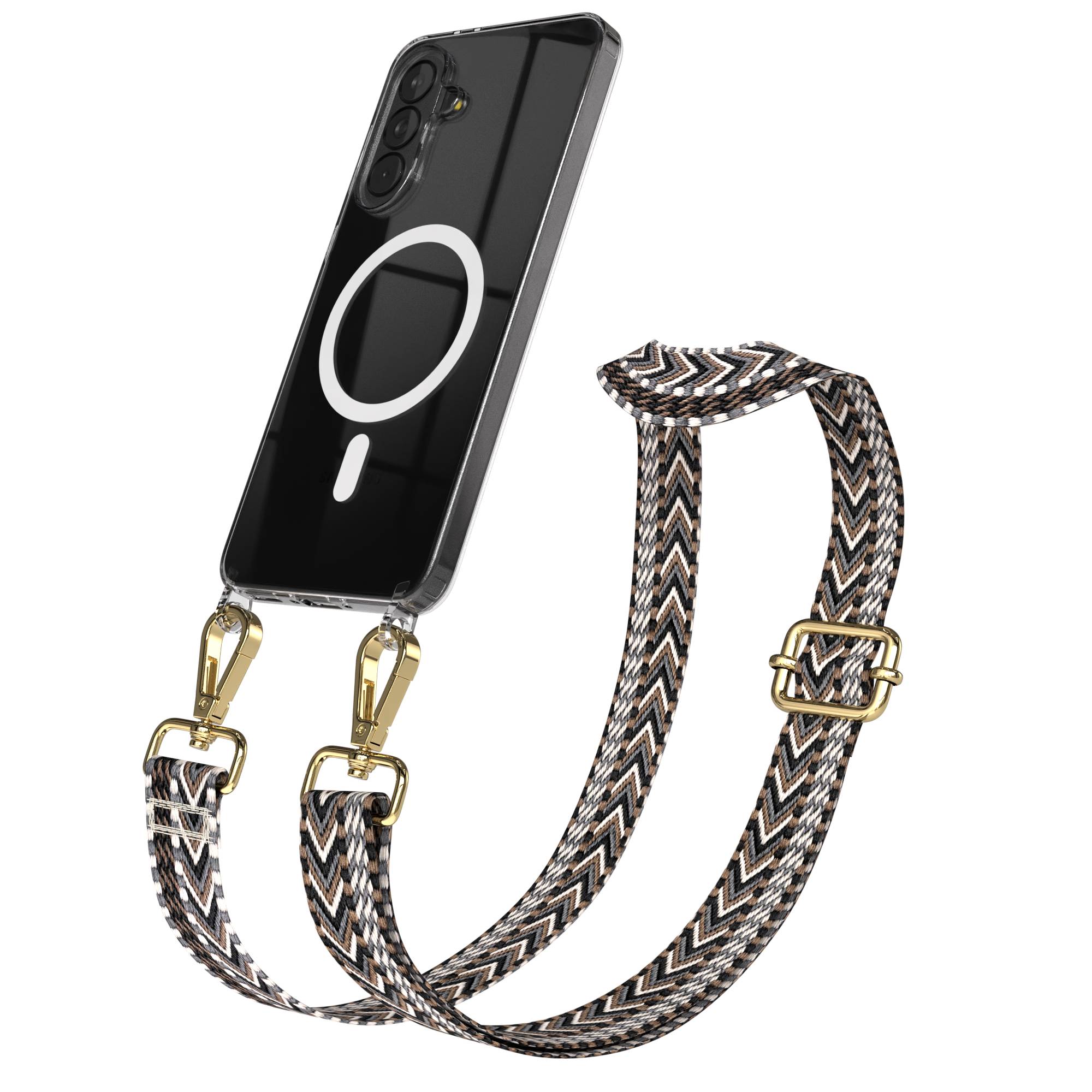 Samsung Galaxy A37 Handykette mit MagSafe und Boho Trageriemen Set