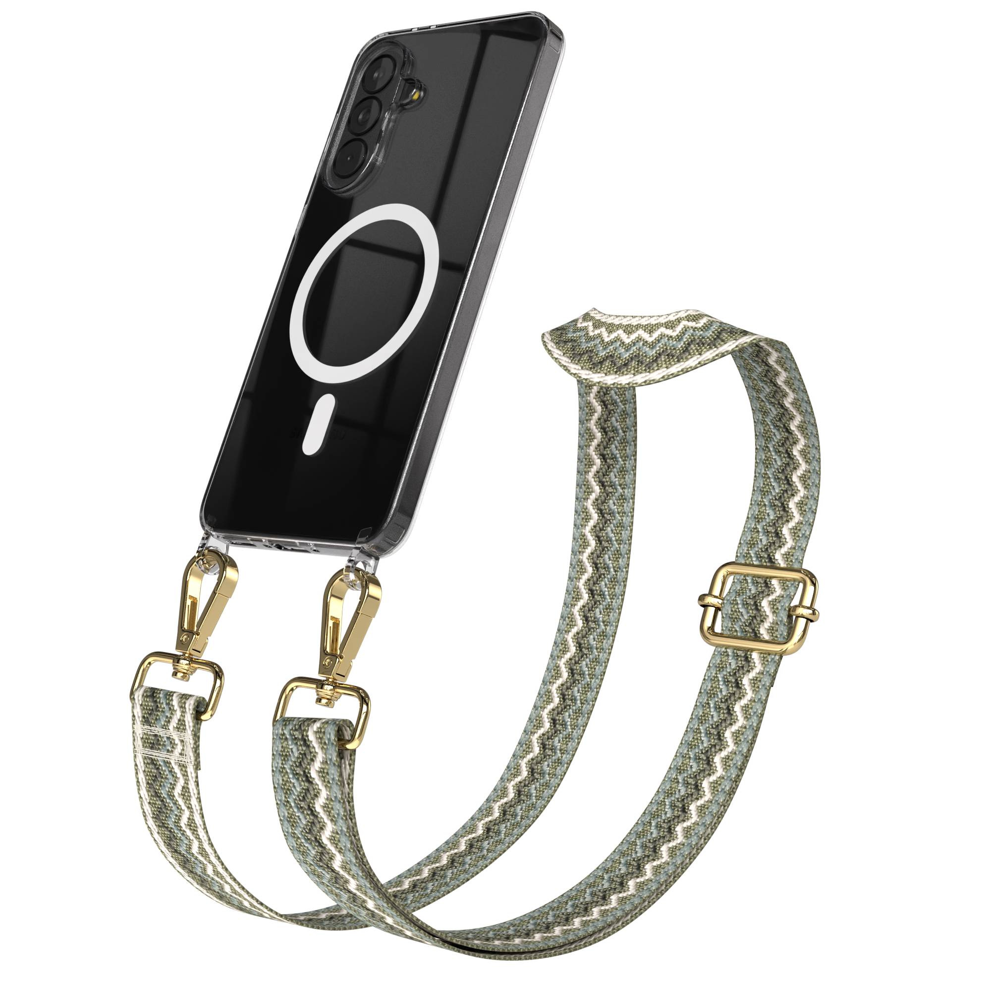 Samsung Galaxy A37 Handykette mit MagSafe und Boho Trageriemen Set