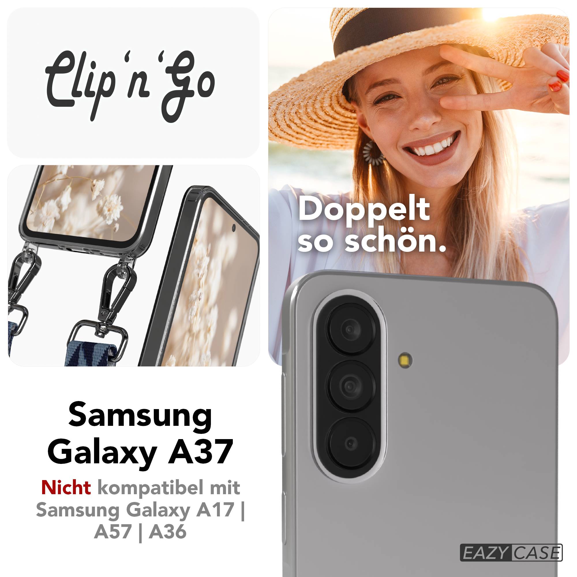 Samsung Galaxy A37 Handykette MagSafe Boho Band verstellbar EAZY CASE