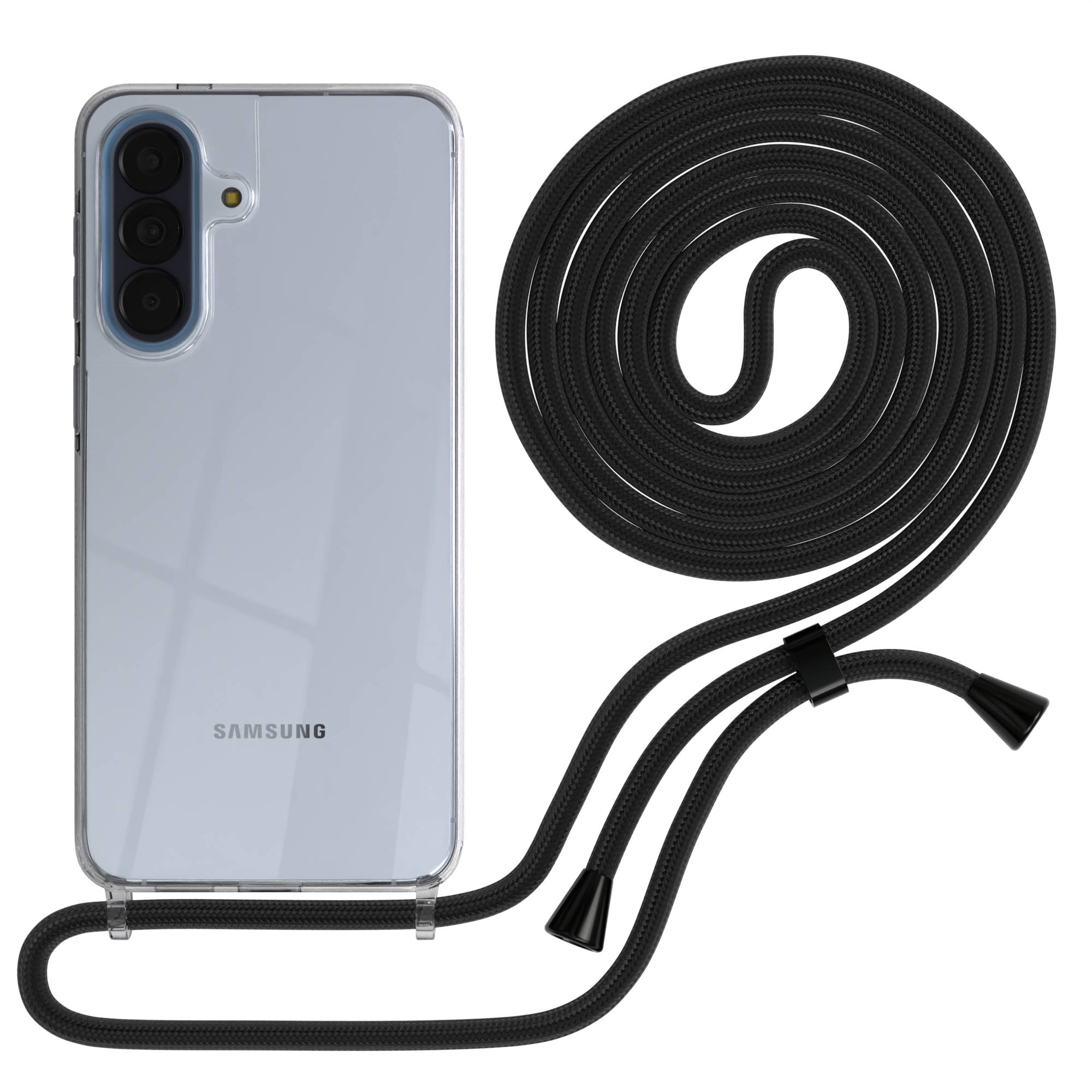 Galaxy A57 transparente Hülle + Kordel