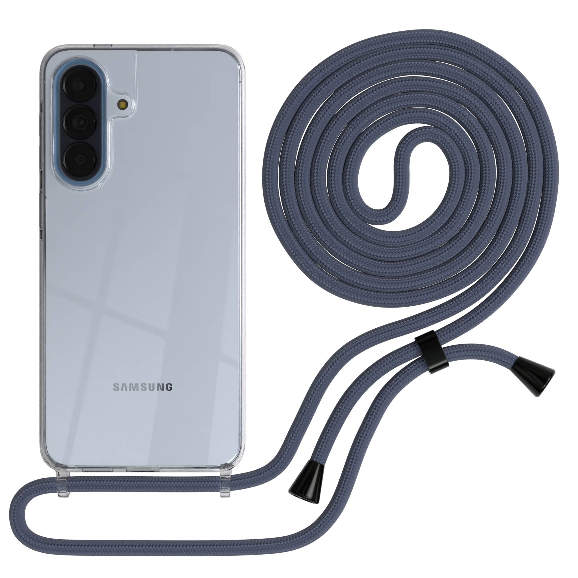 Samsung Galaxy A57 transparente Handykette mit verstellbarer Kordel zum Umhängen