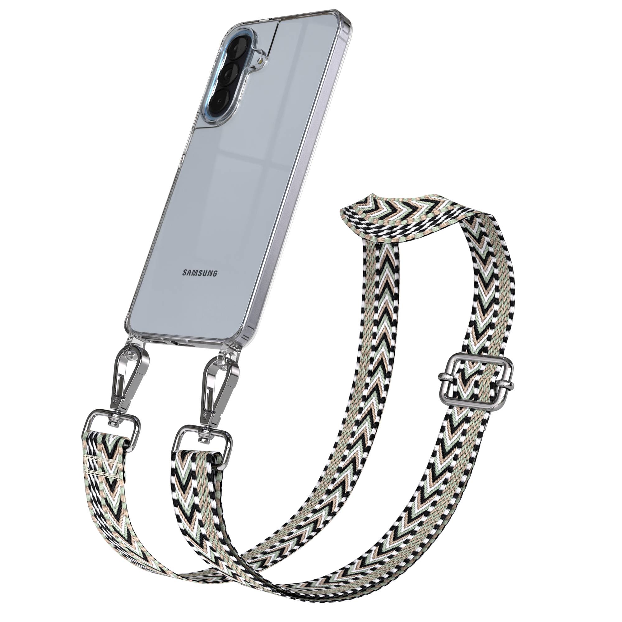 Samsung Galaxy A57 Handykette mit verstellbarem Boho Tragegurt