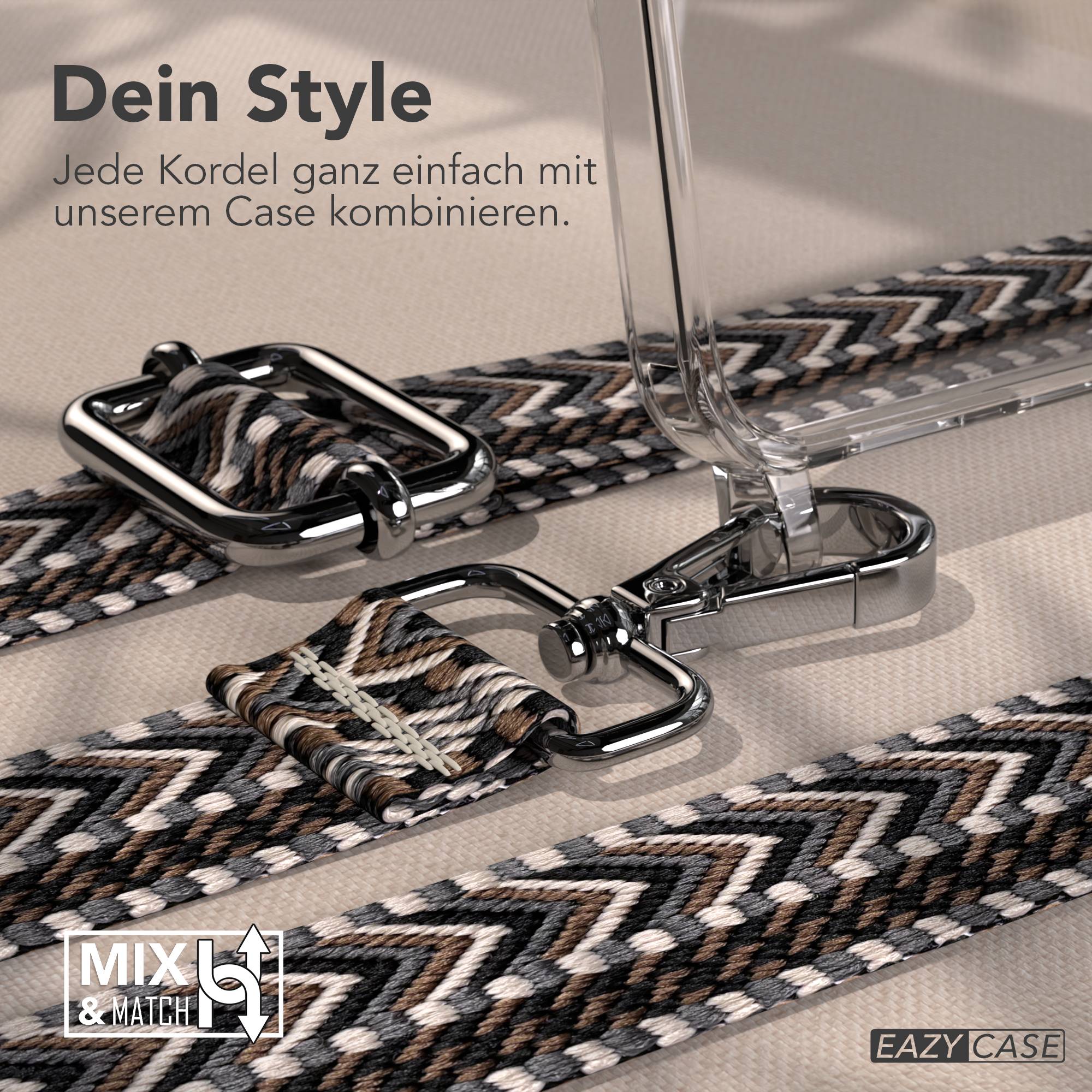 Samsung Galaxy A57 Handykette mit verstellbarem Boho Tragegurt
