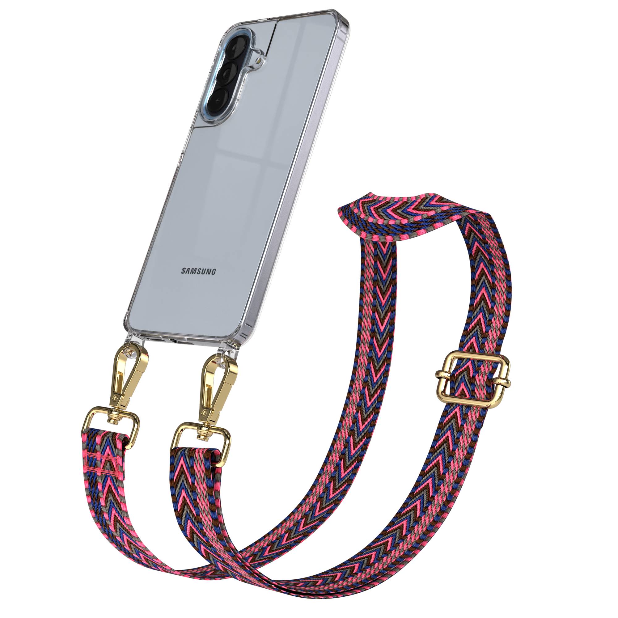 Samsung Galaxy A57 Handykette mit verstellbarem Boho Tragegurt