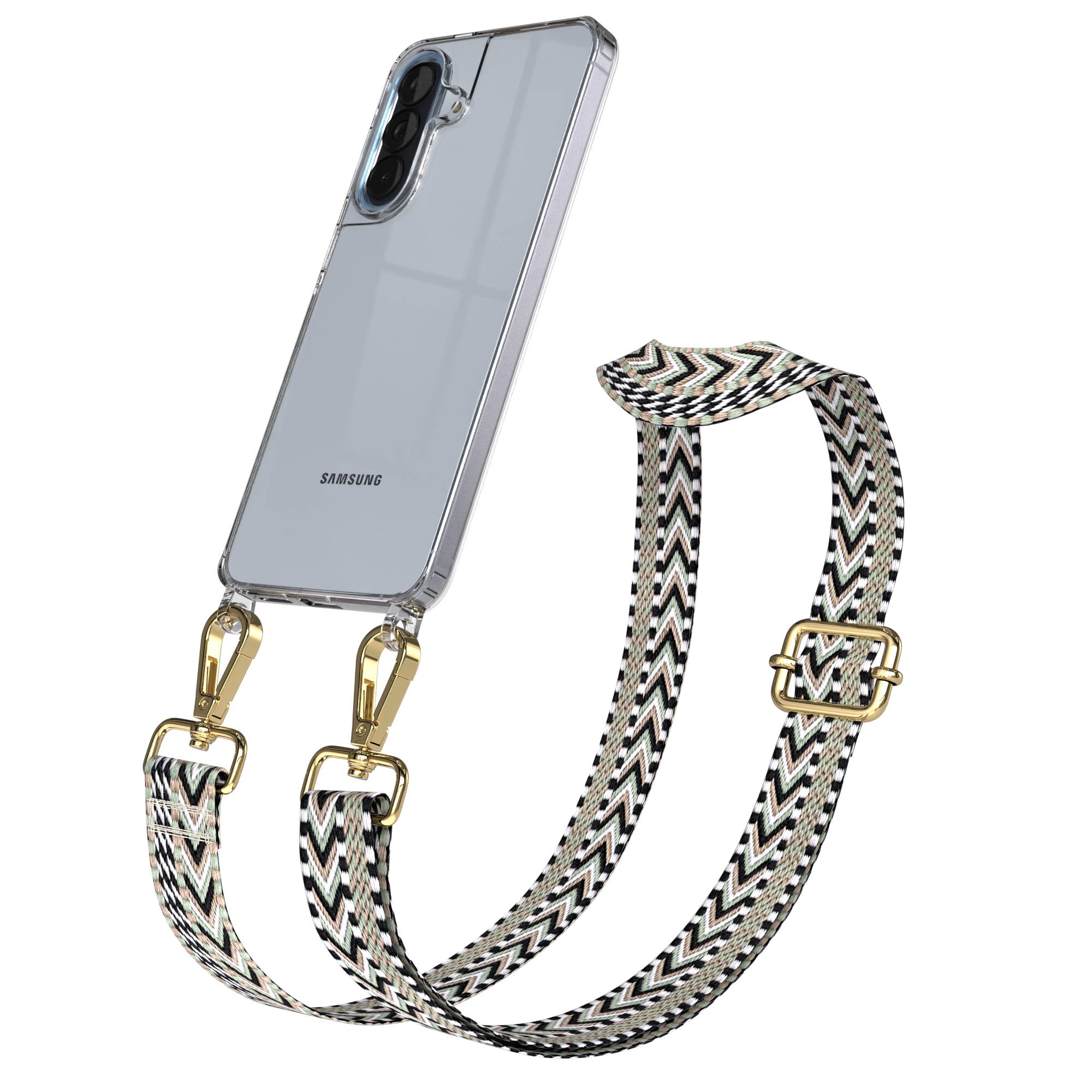 Samsung Galaxy A57 Handykette mit verstellbarem Boho Tragegurt