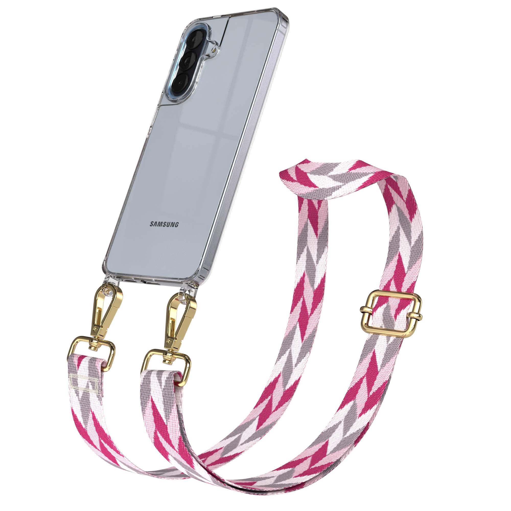 Samsung Galaxy A57 Handykette mit Boho Band verstellbar