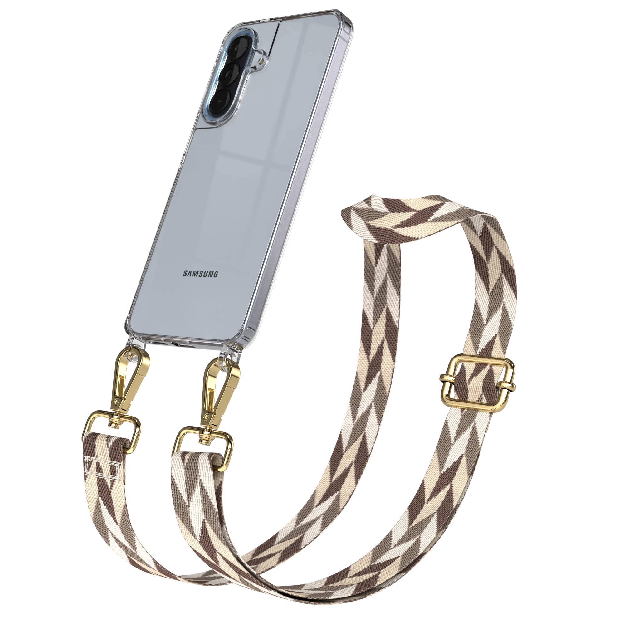 Samsung Galaxy A57 Handykette mit Boho Band verstellbar