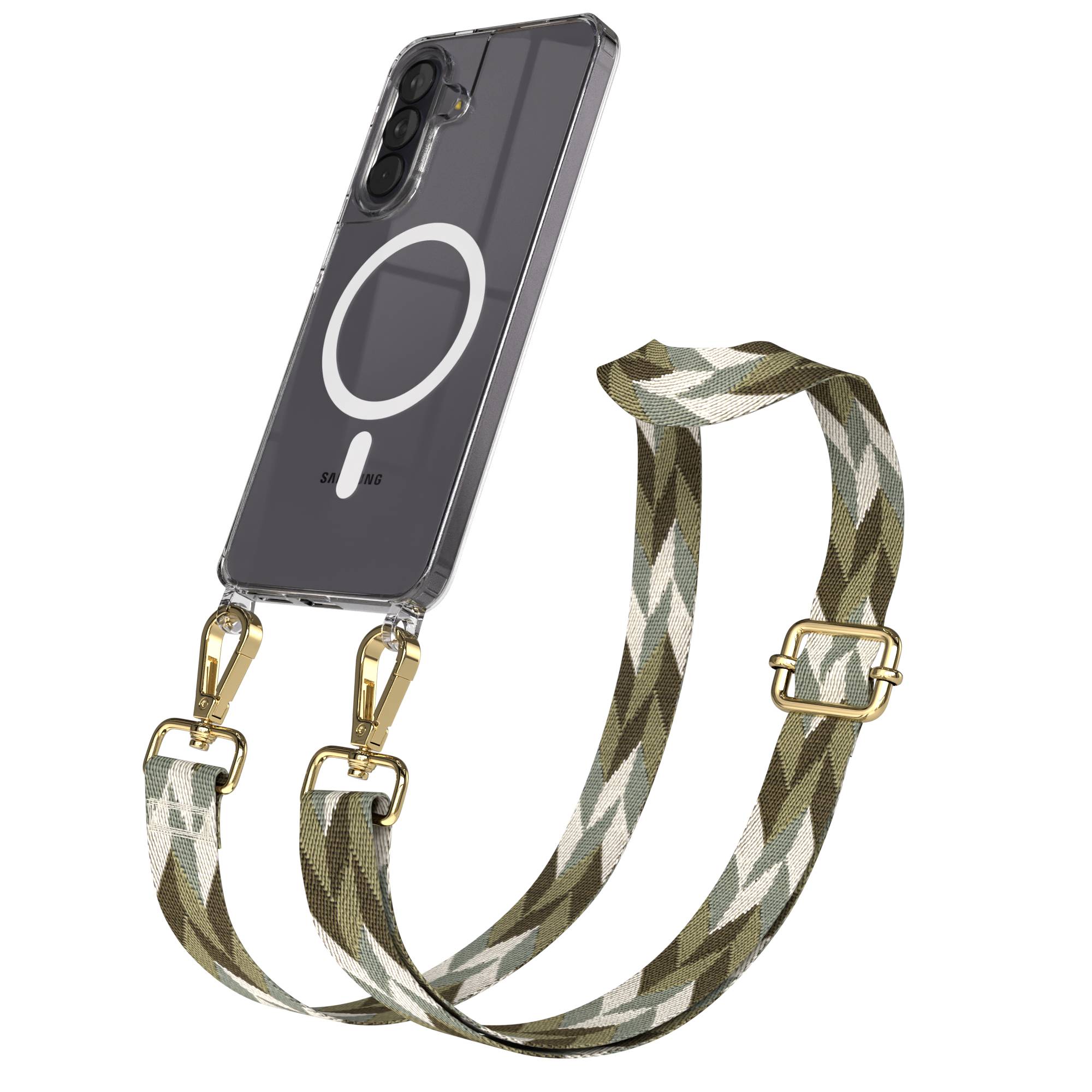 Samsung Galaxy A57 MagSafe Handykette mit Boho Band verstellbar