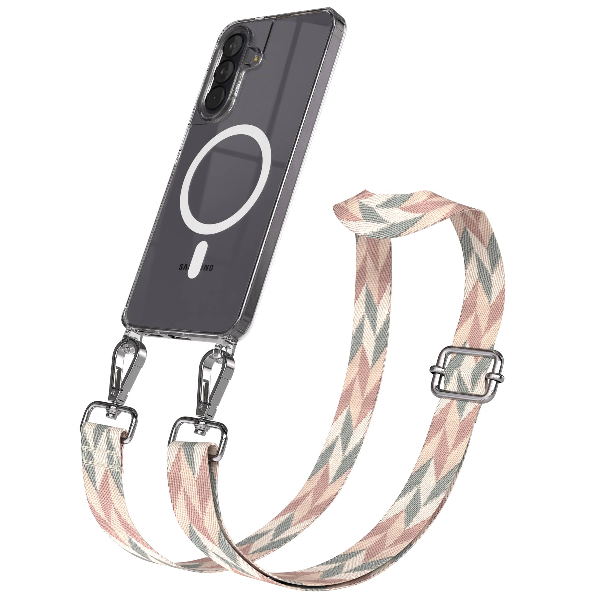 Samsung Galaxy A57 MagSafe Handykette mit Boho Band verstellbar