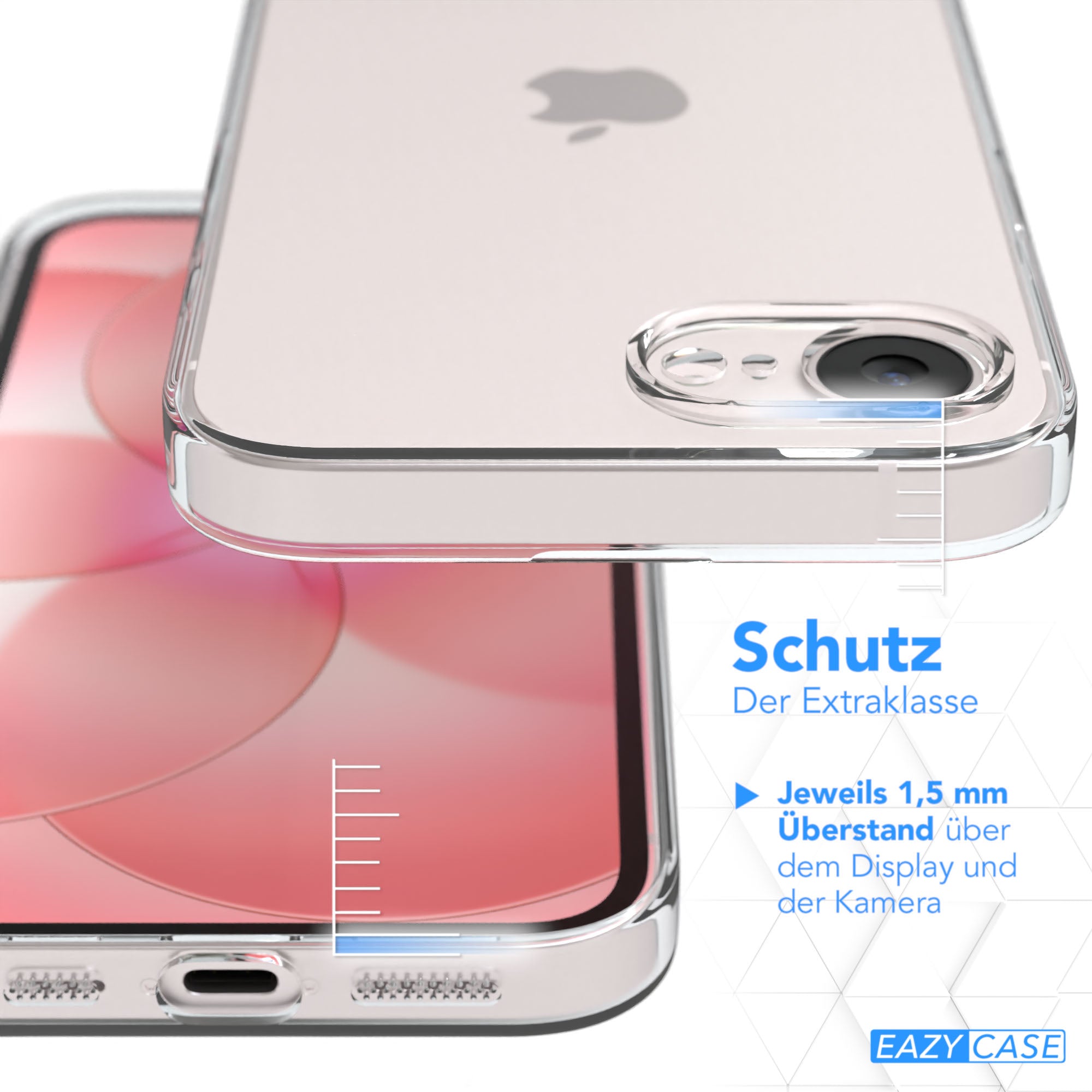 Apple iPhone 17e transparente Silikon Schutzhülle dünn individualisierbar EAZY CASE