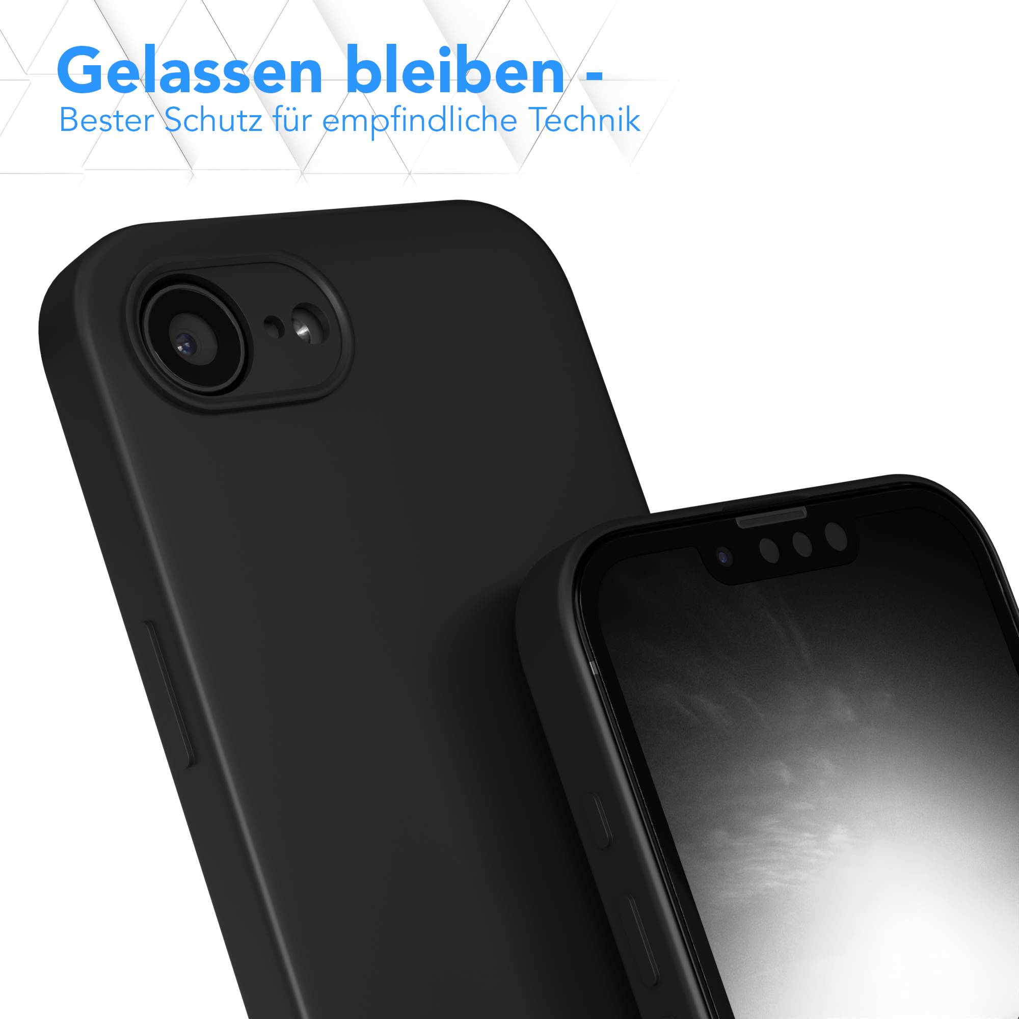 Apple iPhone 17e transparente Silikonhülle mit Kameraschutz von EAZY CASE