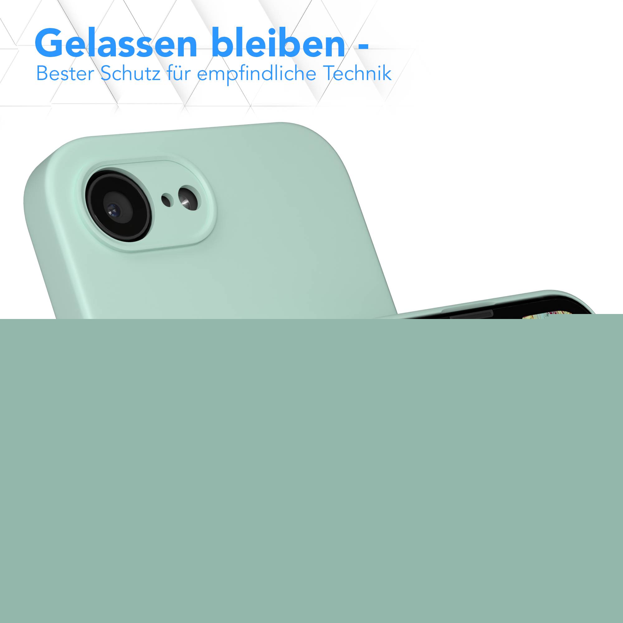 Apple iPhone 17e transparente Silikonhülle mit Kameraschutz von EAZY CASE