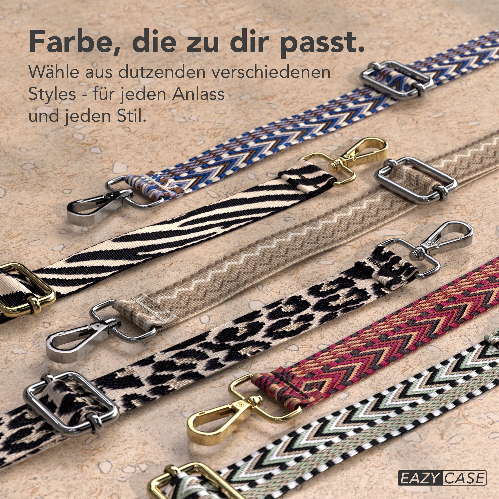 iPhone 17e Handykette mit verstellbarem Boho Band von EAZY CASE
