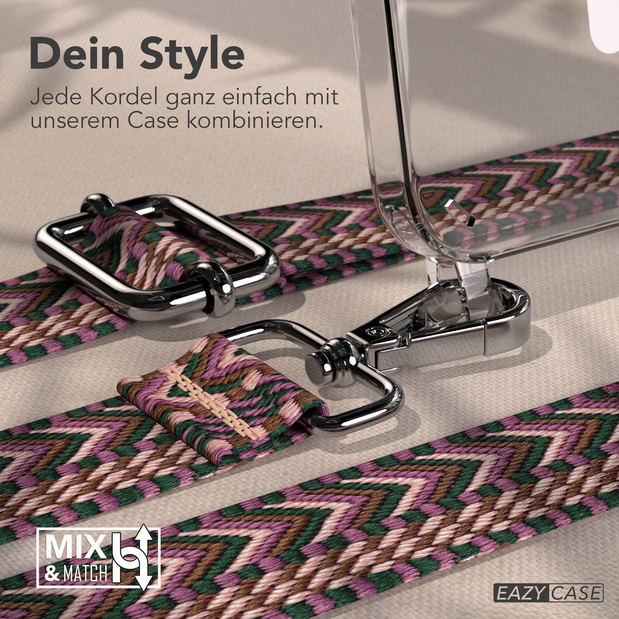 iPhone 17e MagSafe Handykette mit Boho Band verstellbar
