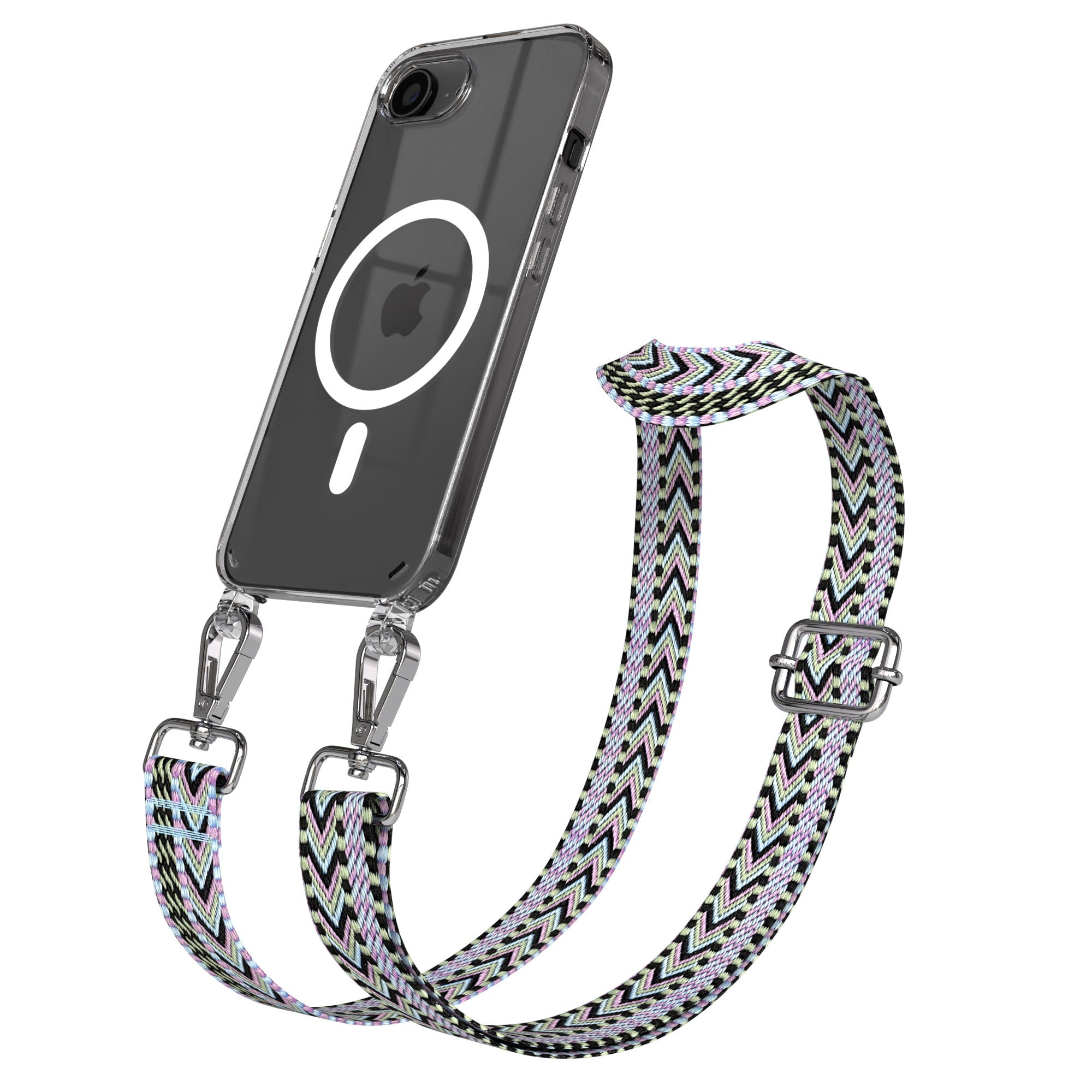 iPhone 17e MagSafe Handykette mit Boho Band verstellbar