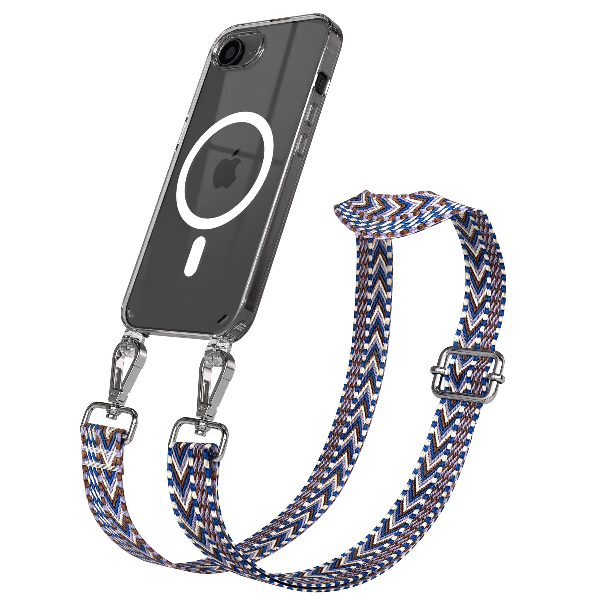 iPhone 17e MagSafe Handykette mit Boho Band verstellbar