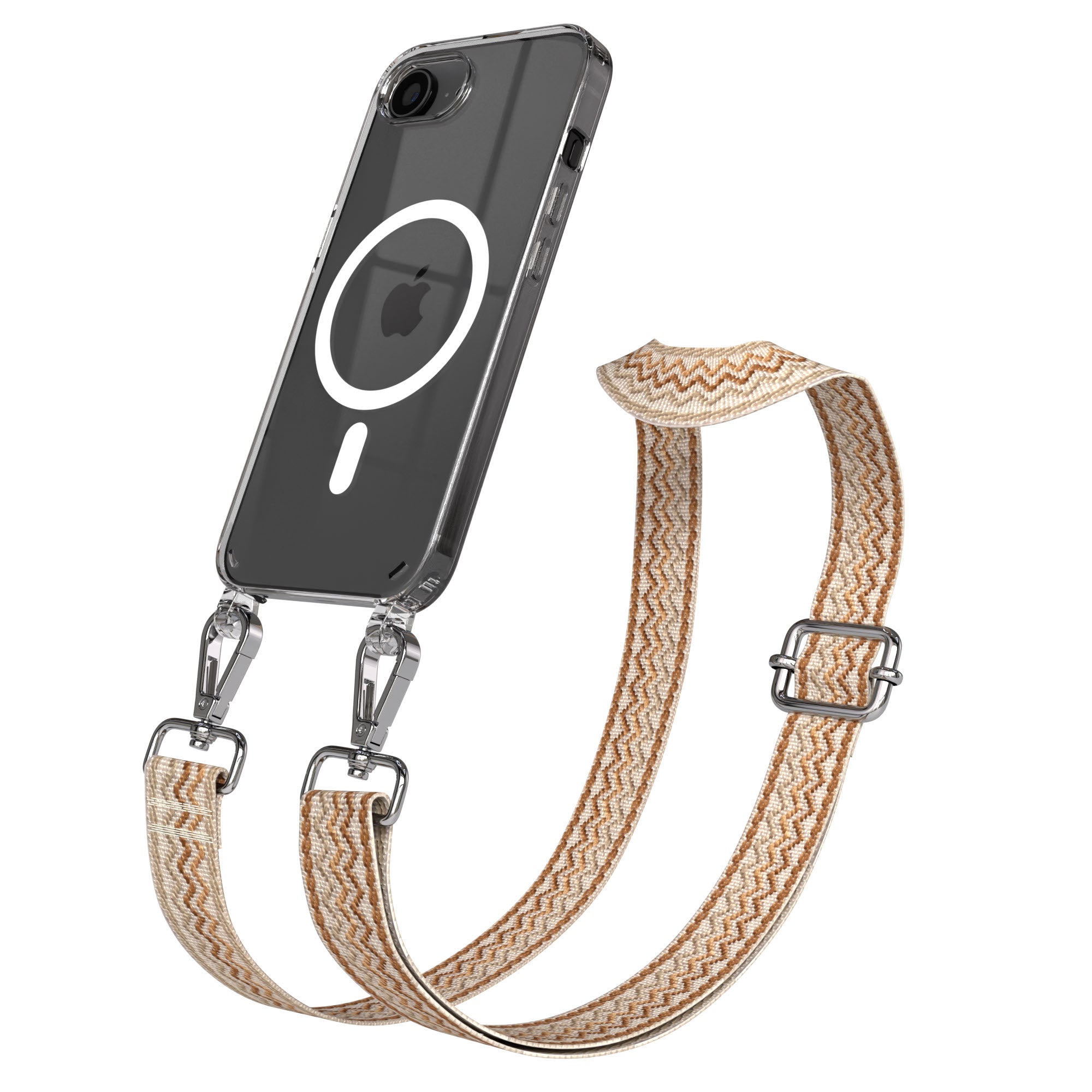 iPhone 17e MagSafe Handykette mit Boho Band verstellbar