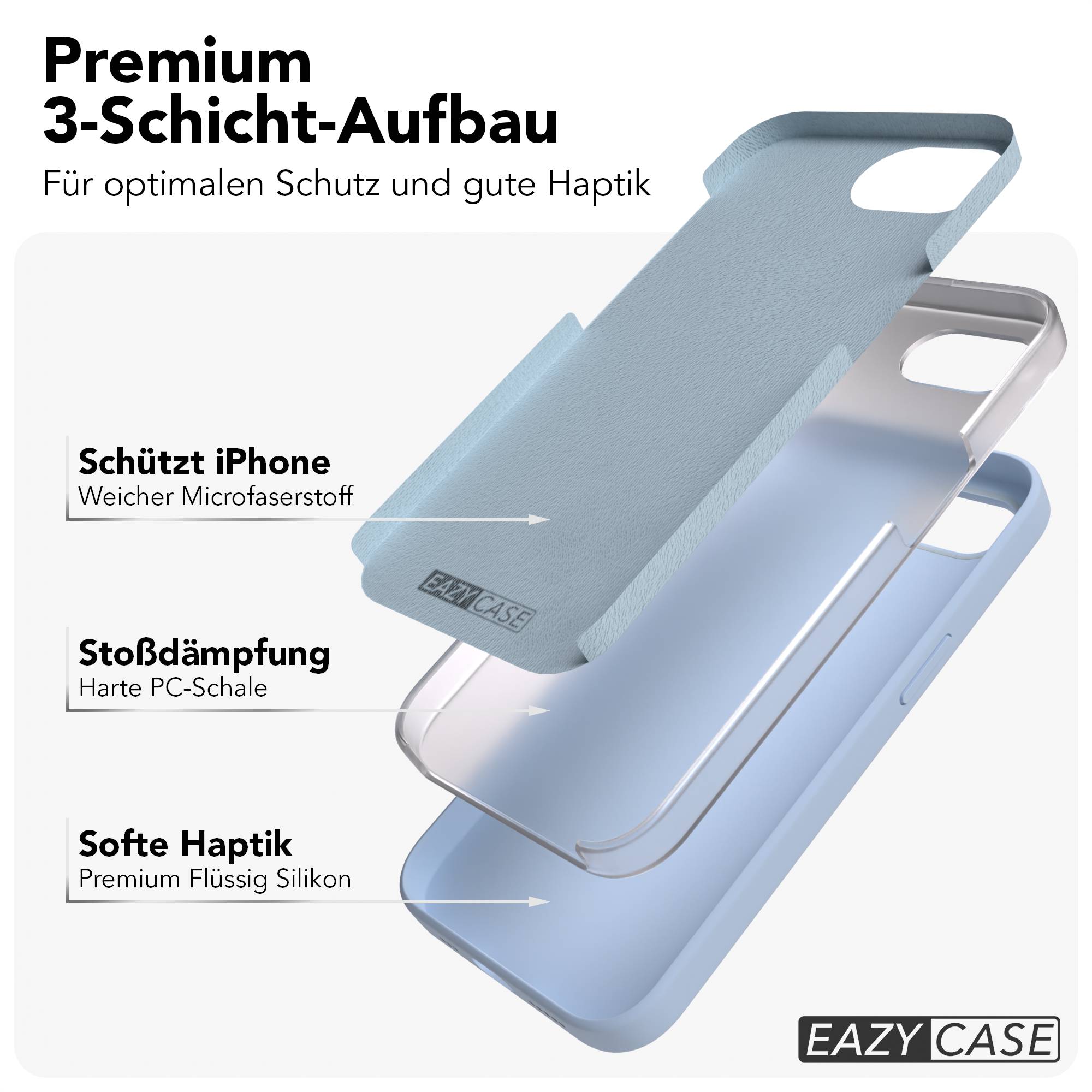 Apple iPhone 17e Premium Silikonhülle mit Kameraschutz von EAZY CASE