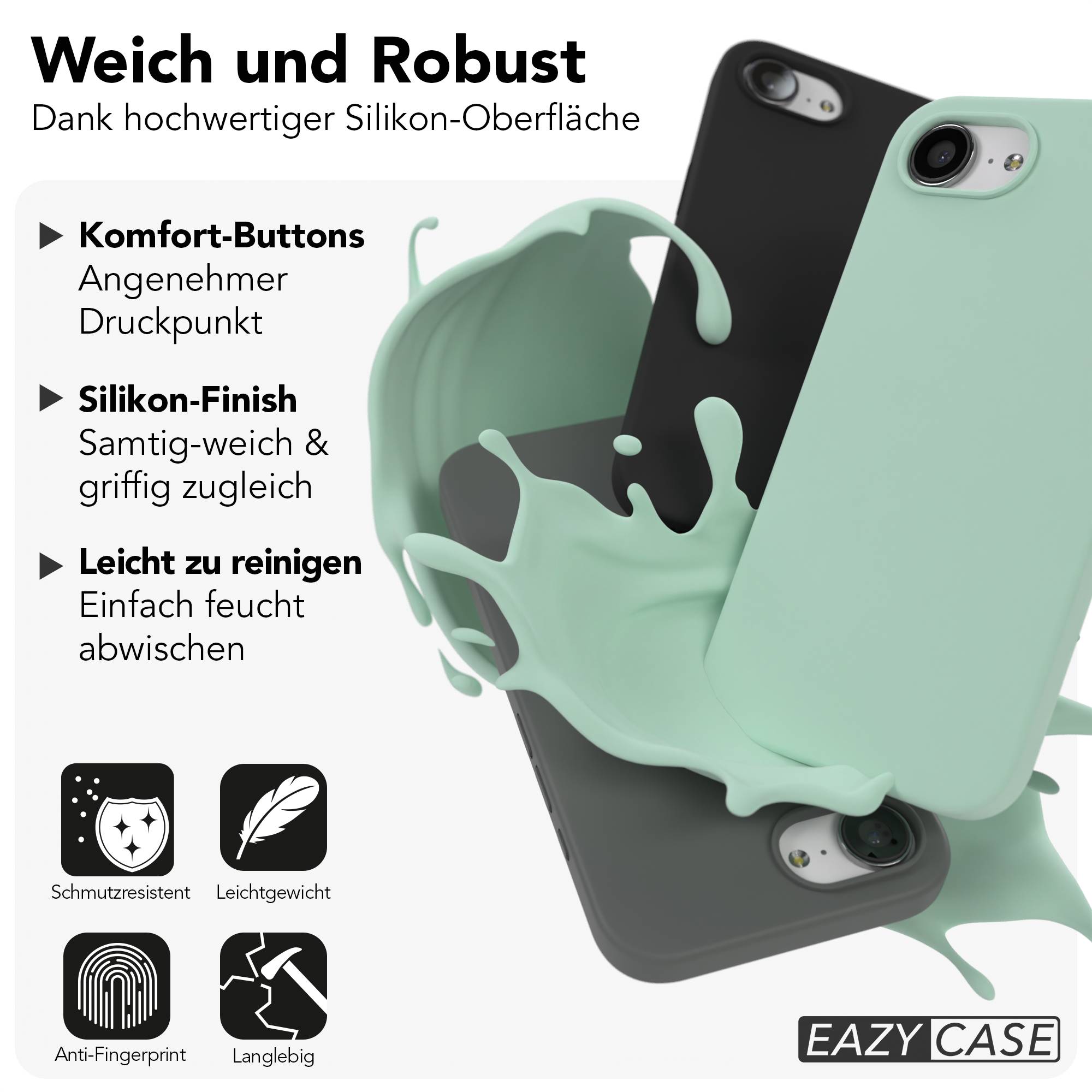 Apple iPhone 17e Premium Silikonhülle mit Kameraschutz von EAZY CASE