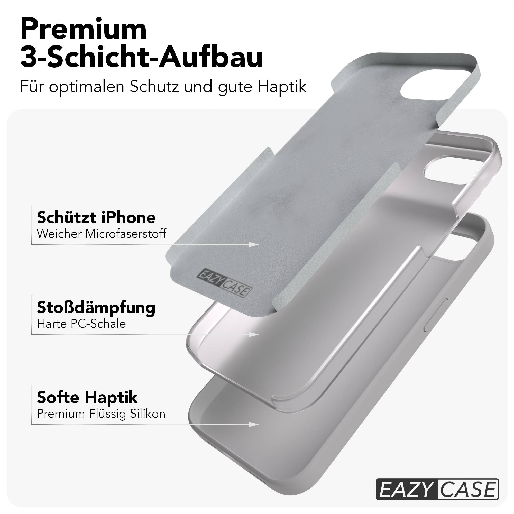 Apple iPhone 17e Premium Silikonhülle mit Kameraschutz von EAZY CASE
