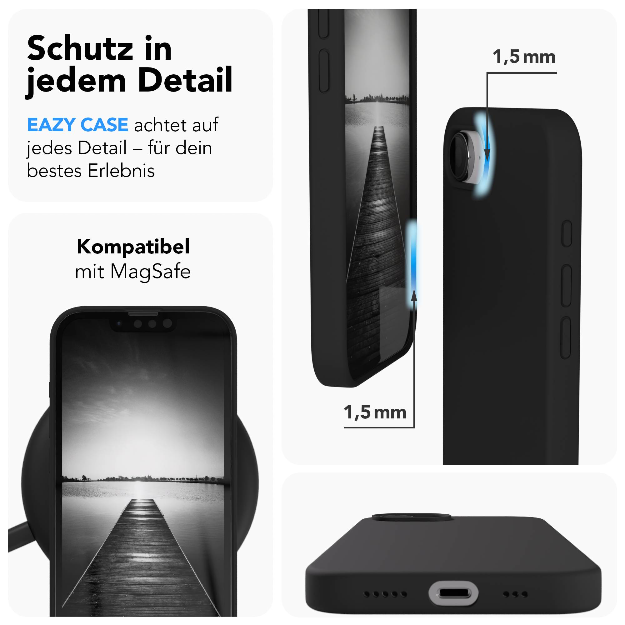 iPhone 17e MagSafe Silikonhülle mit Kameraschutz von EAZY CASE