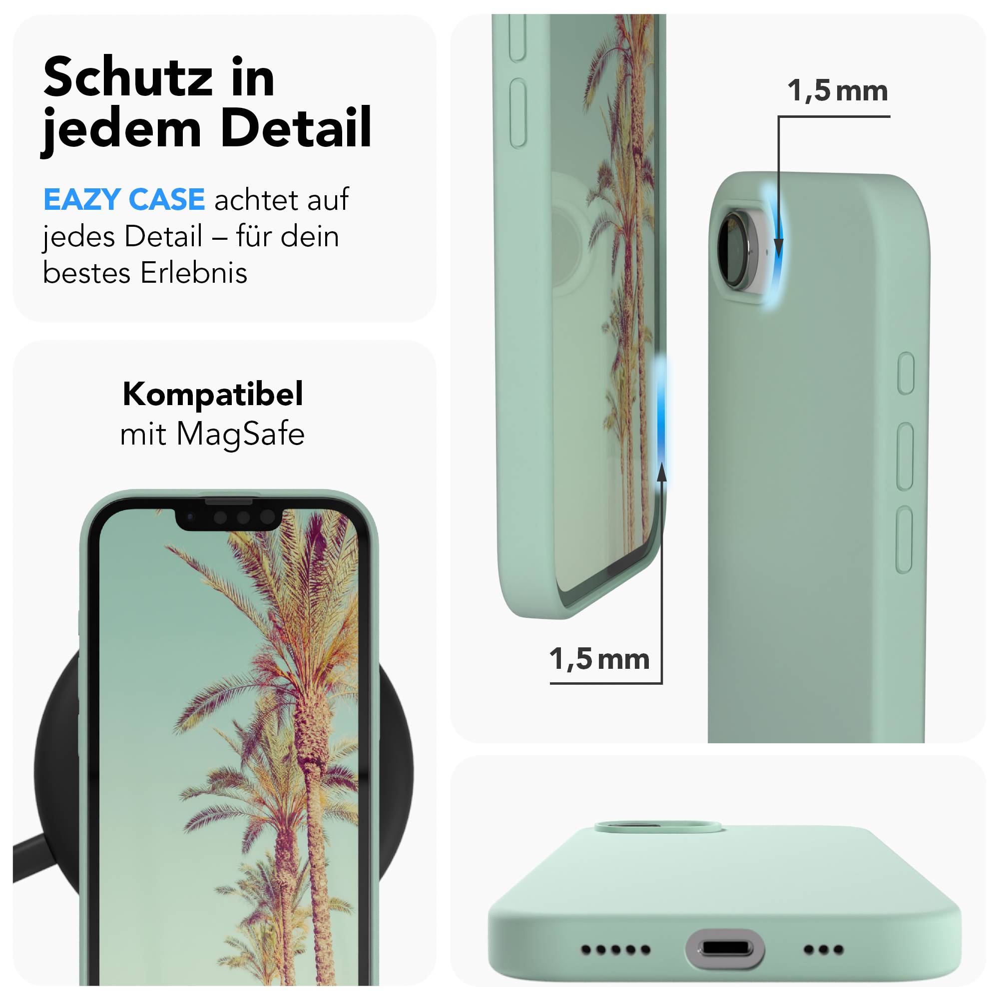 iPhone 17e MagSafe Silikonhülle mit Kameraschutz von EAZY CASE