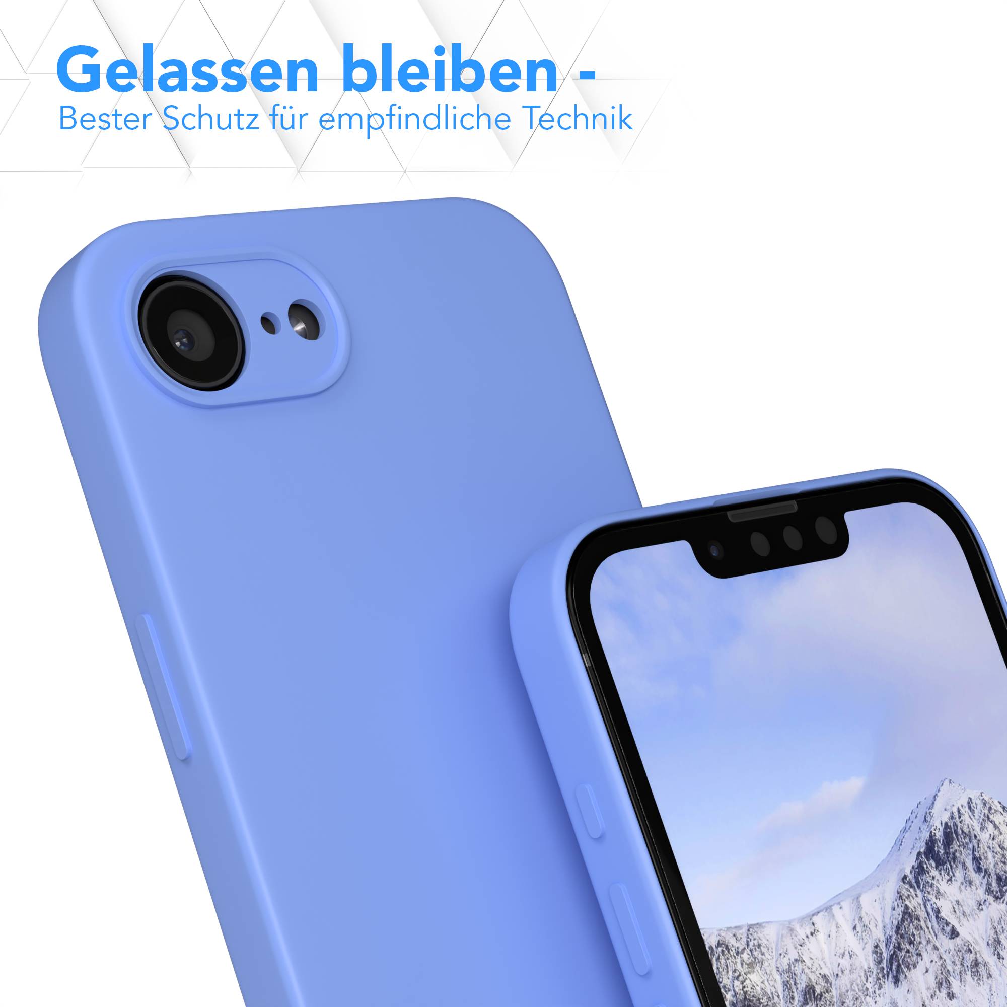 Apple iPhone 17e transparente Silikonhülle mit Kameraschutz von EAZY CASE