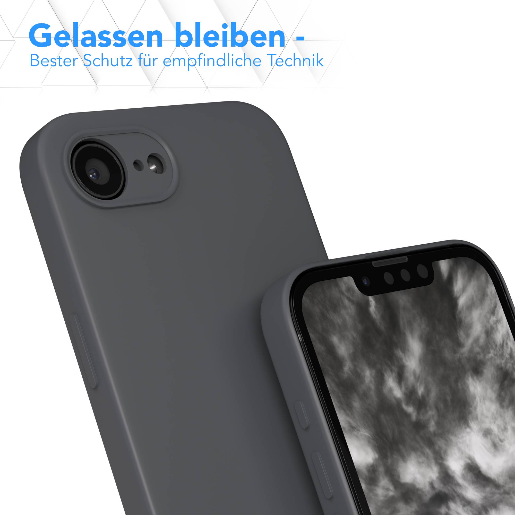 Apple iPhone 17e transparente Silikonhülle mit Kameraschutz von EAZY CASE