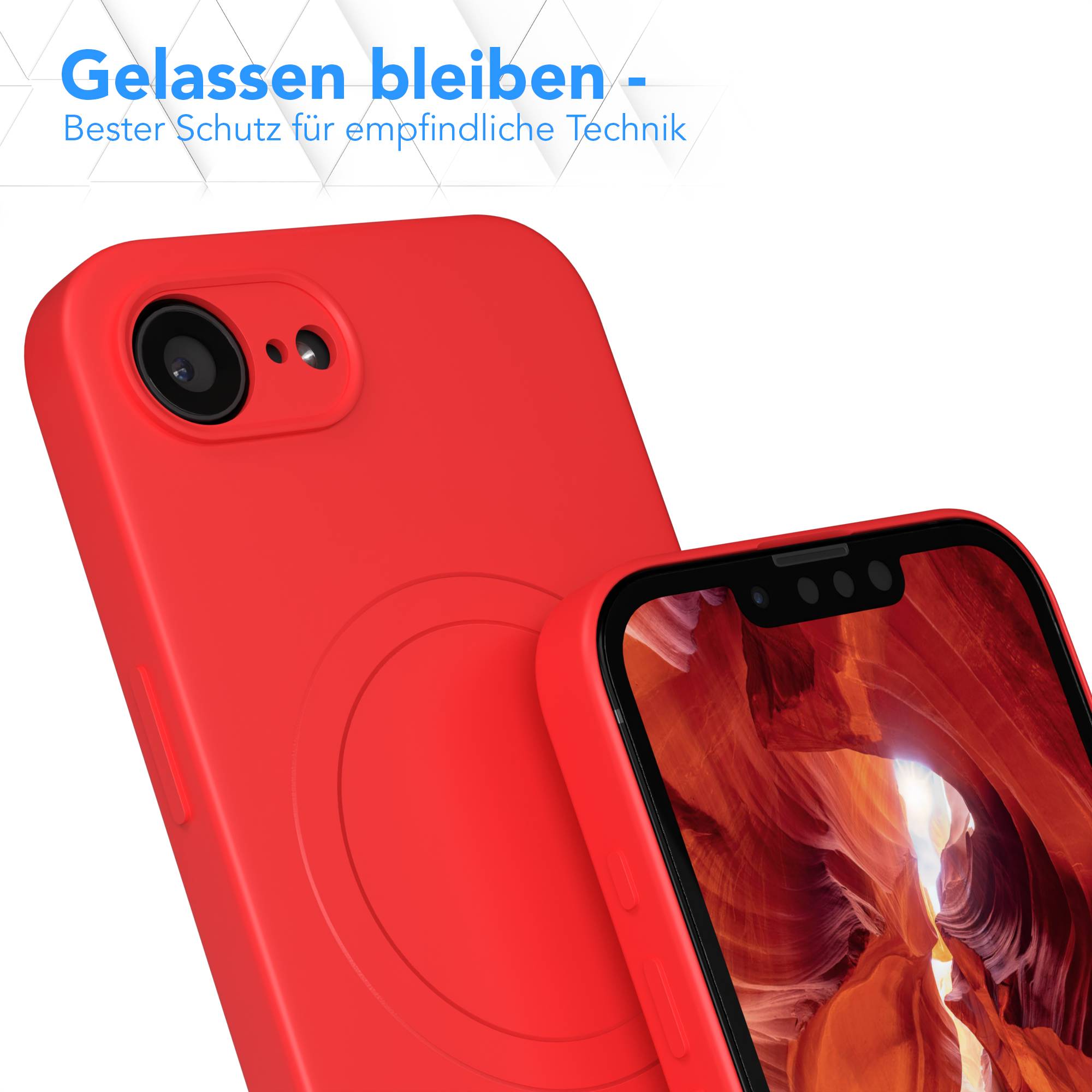 Apple iPhone 17e MagSafe Silikonhülle mit Kameraschutz von EAZY CASE