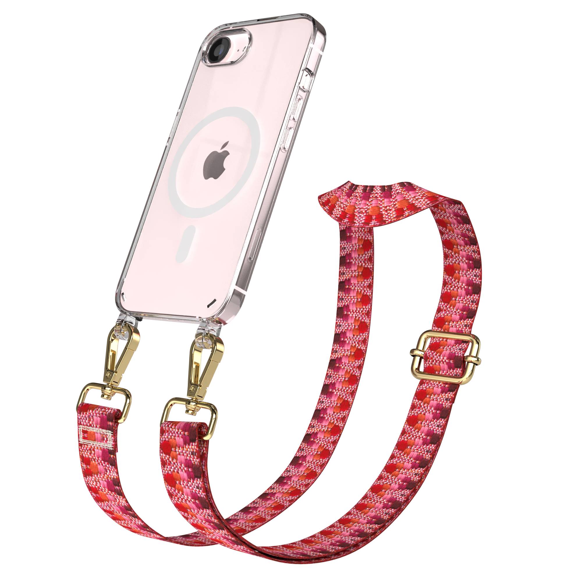 iPhone 17e MagSafe Handykette mit Boho Band verstellbar