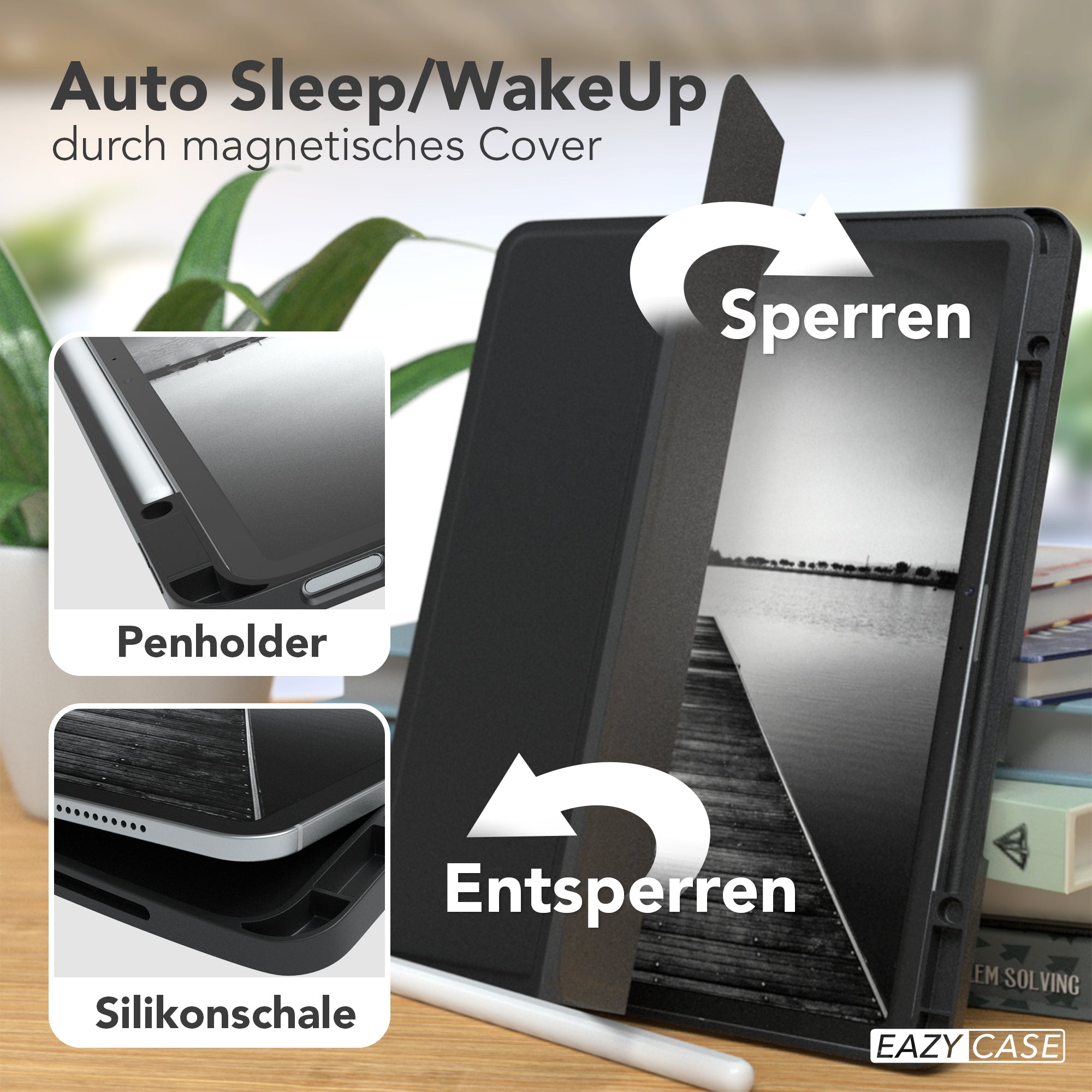 iPad Air 13 M4 2026 Tablethülle mit integriertem Stifthalter