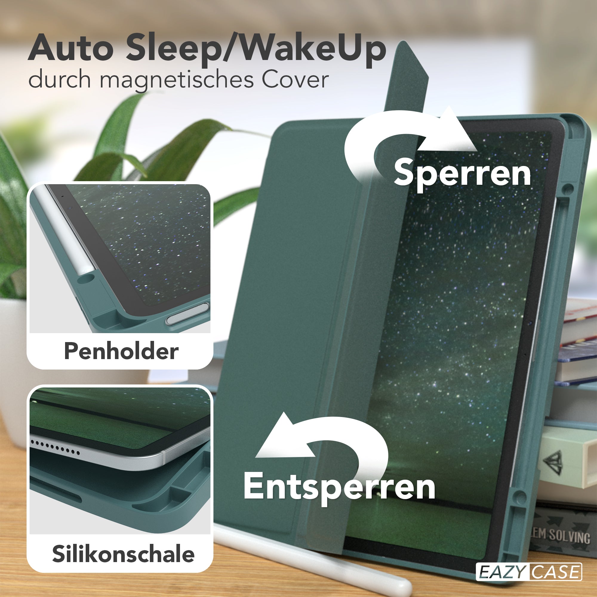 iPad Air 13 M4 2026 Tablethülle mit integriertem Stifthalter