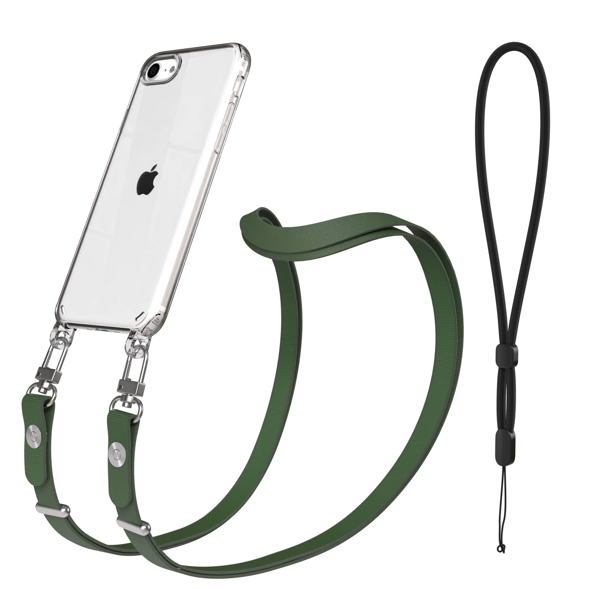 iPhone SE Schutzhülle mit magnetisch verstellbarem Crossbody-Umhängeband
