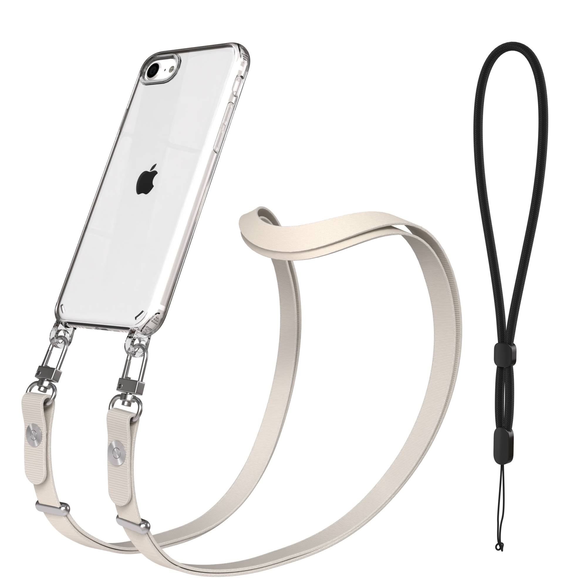 iPhone SE Schutzhülle mit magnetisch verstellbarem Crossbody-Umhängeband
