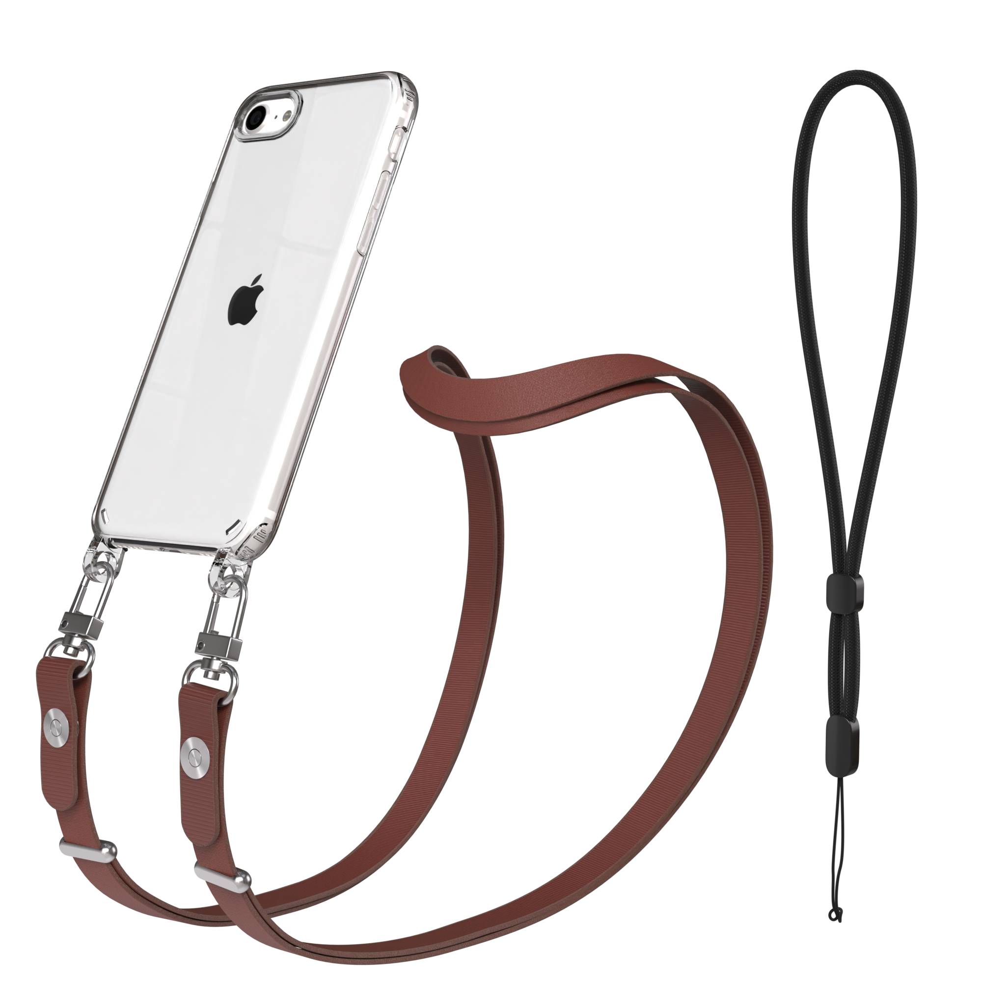 iPhone SE Schutzhülle mit magnetisch verstellbarem Crossbody-Umhängeband