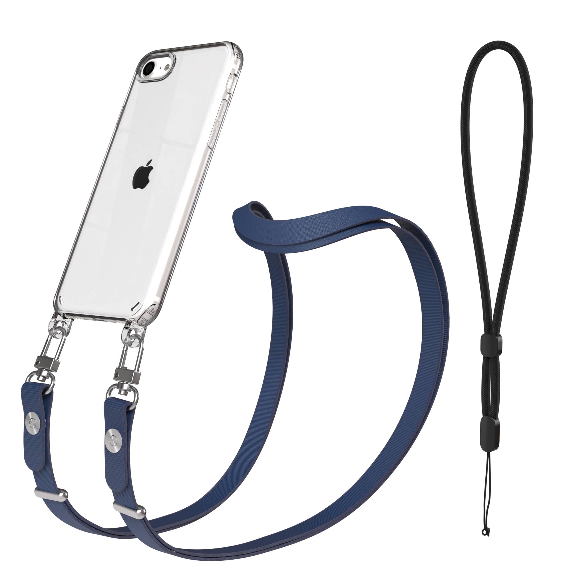 iPhone SE Schutzhülle mit magnetisch verstellbarem Crossbody-Umhängeband