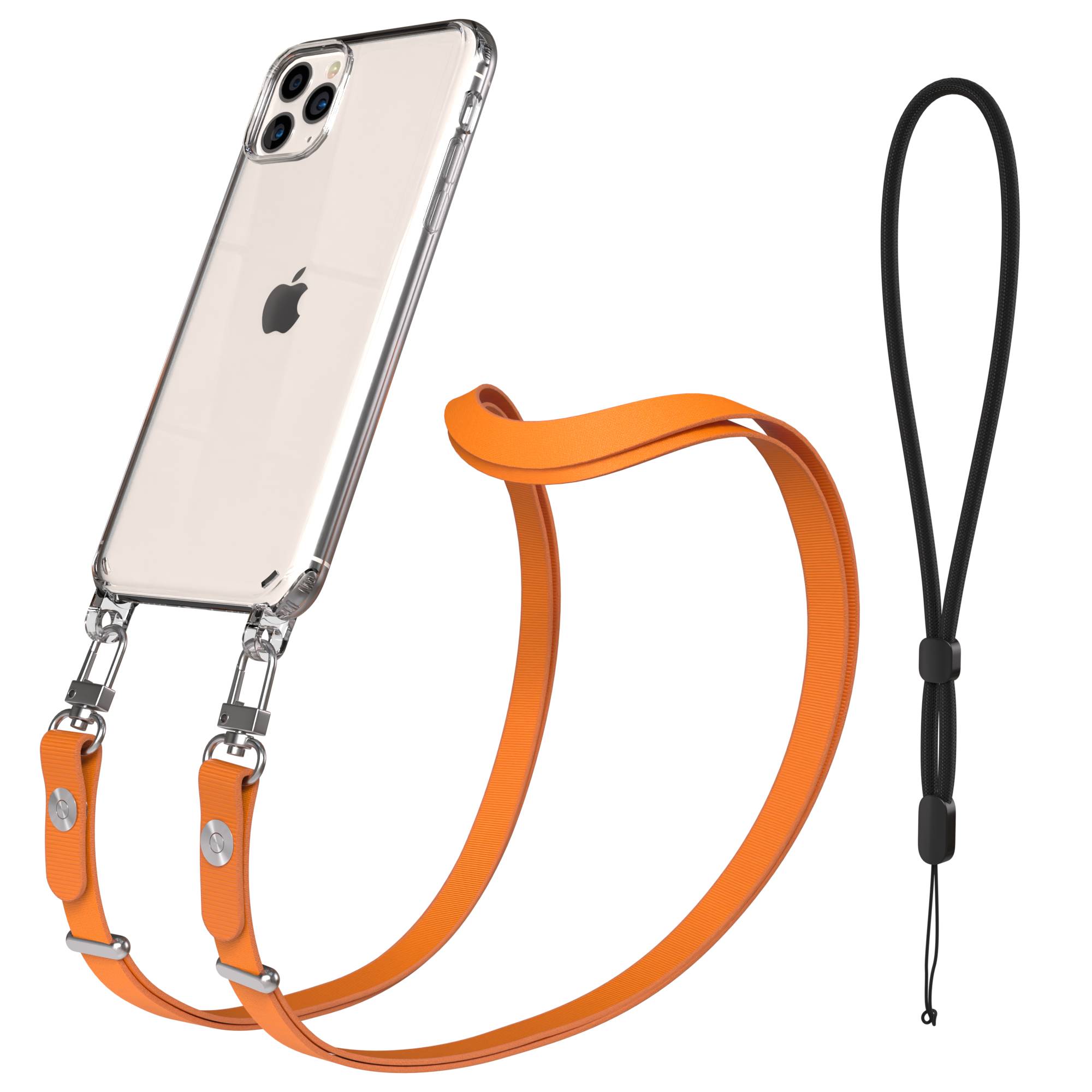 Apple iPhone 11 Pro Max Schutzhülle mit magnetischer Crossbody Handykette zum Umhängen