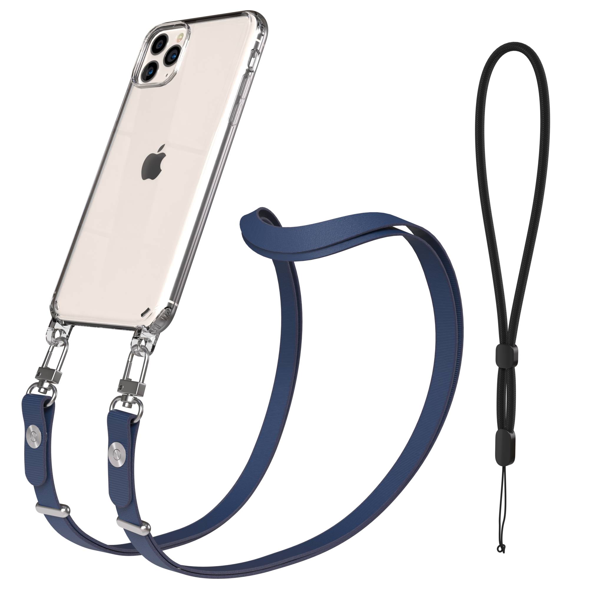 Apple iPhone 11 Pro Max Schutzhülle mit magnetischer Crossbody Handykette zum Umhängen