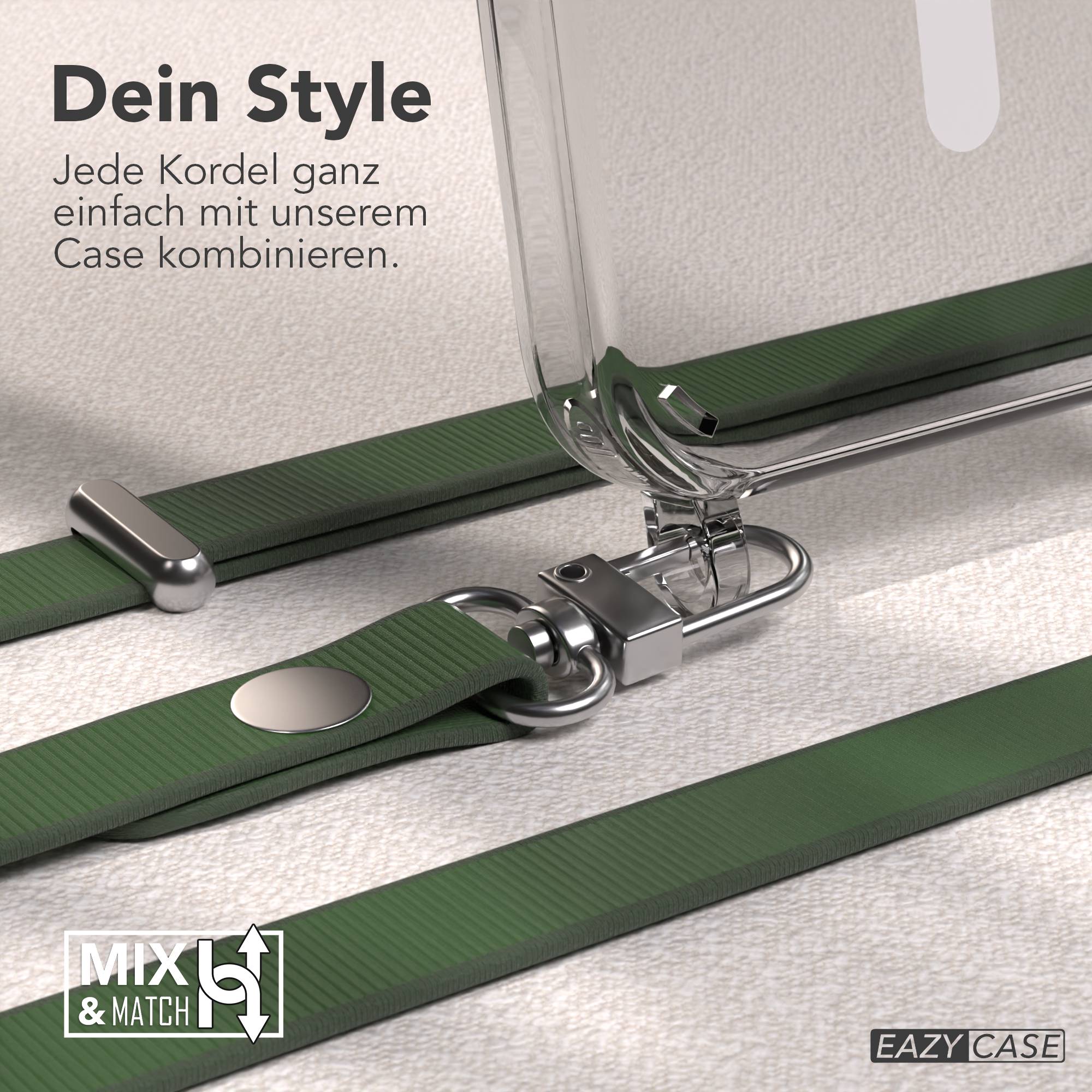iPhone 15 Pro MagSafe Hülle mit magnetischer Crossbody Handykette von EAZY CASE #farbe_grun-magsafe-funktion-mit-magsafe