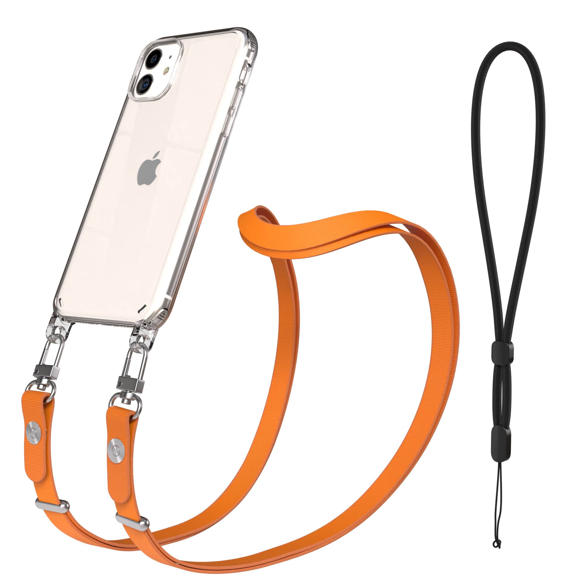Apple iPhone 11 Schutzhülle mit magnetisch verstellbarem Crossbody-Umhängeband