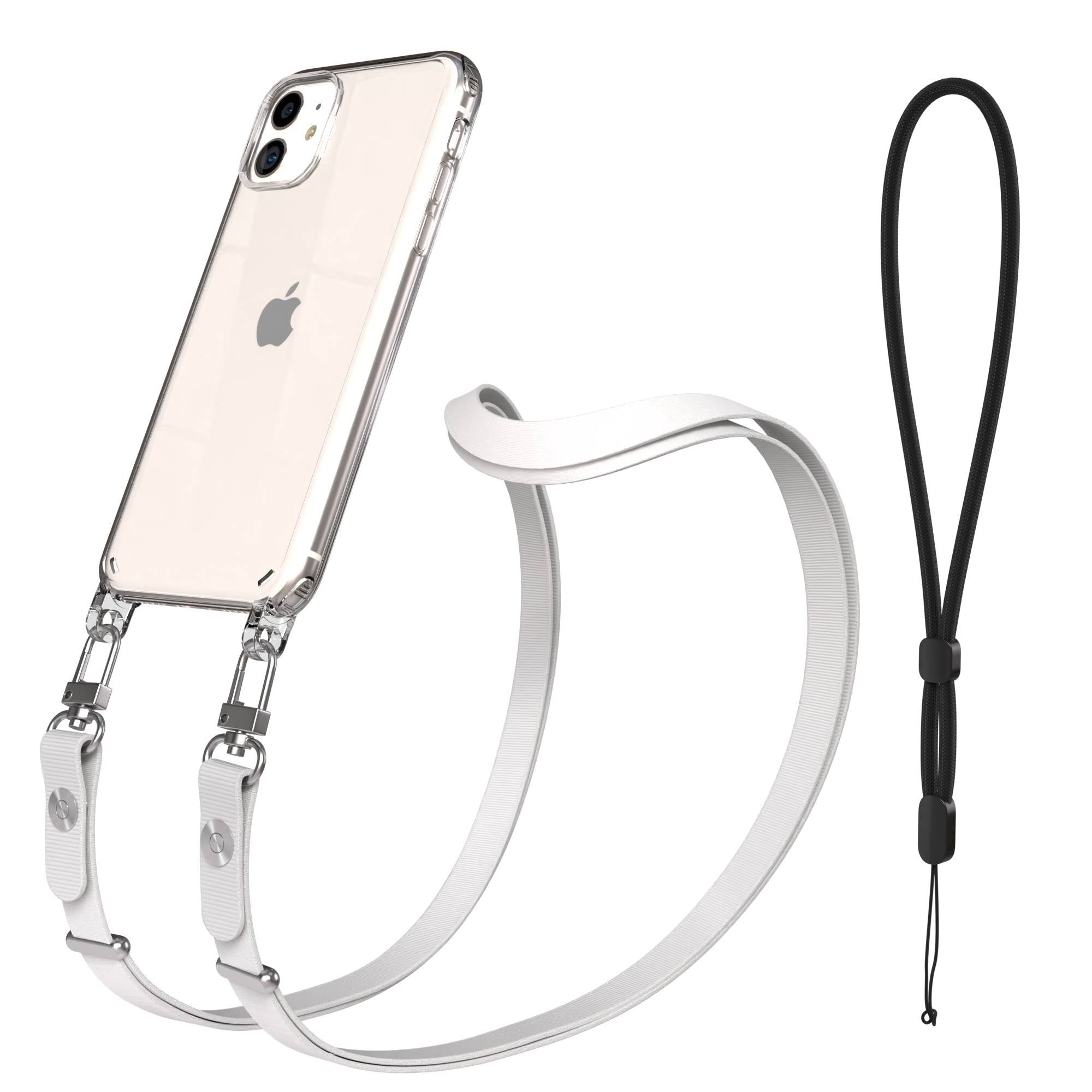 Apple iPhone 11 Schutzhülle mit magnetisch verstellbarem Crossbody-Umhängeband