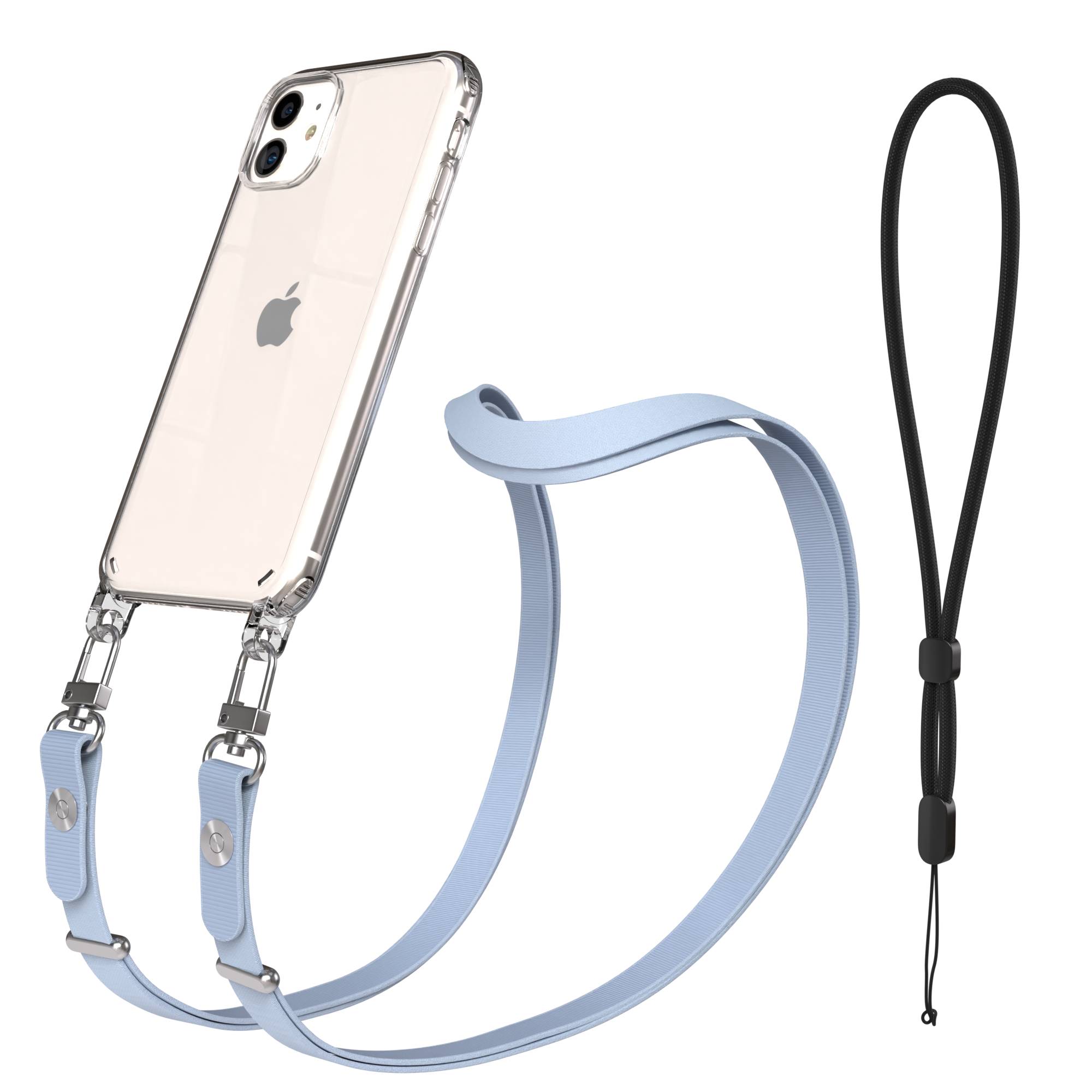 Apple iPhone 11 Schutzhülle mit magnetisch verstellbarem Crossbody-Umhängeband