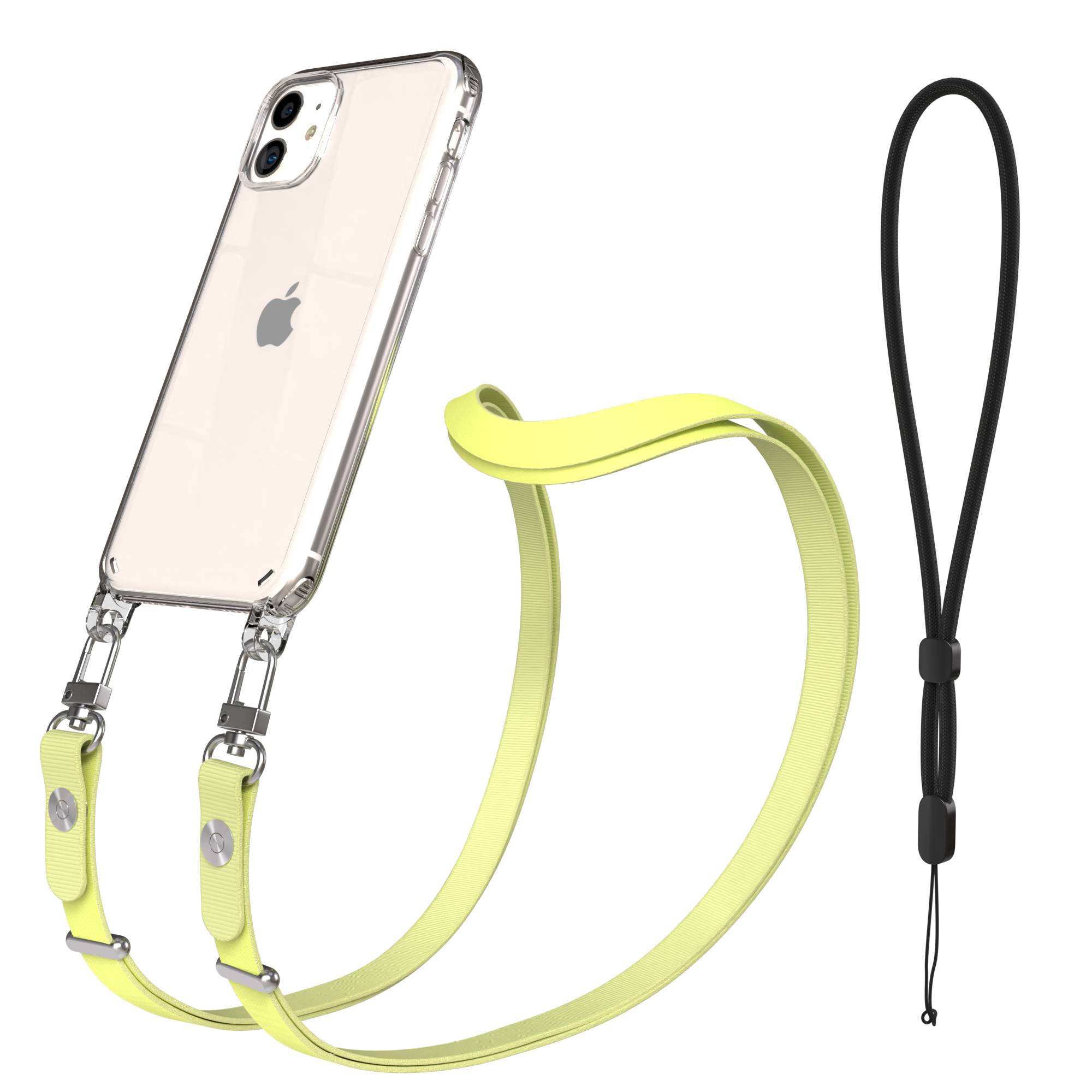 Apple iPhone 11 Schutzhülle mit magnetisch verstellbarem Crossbody-Umhängeband