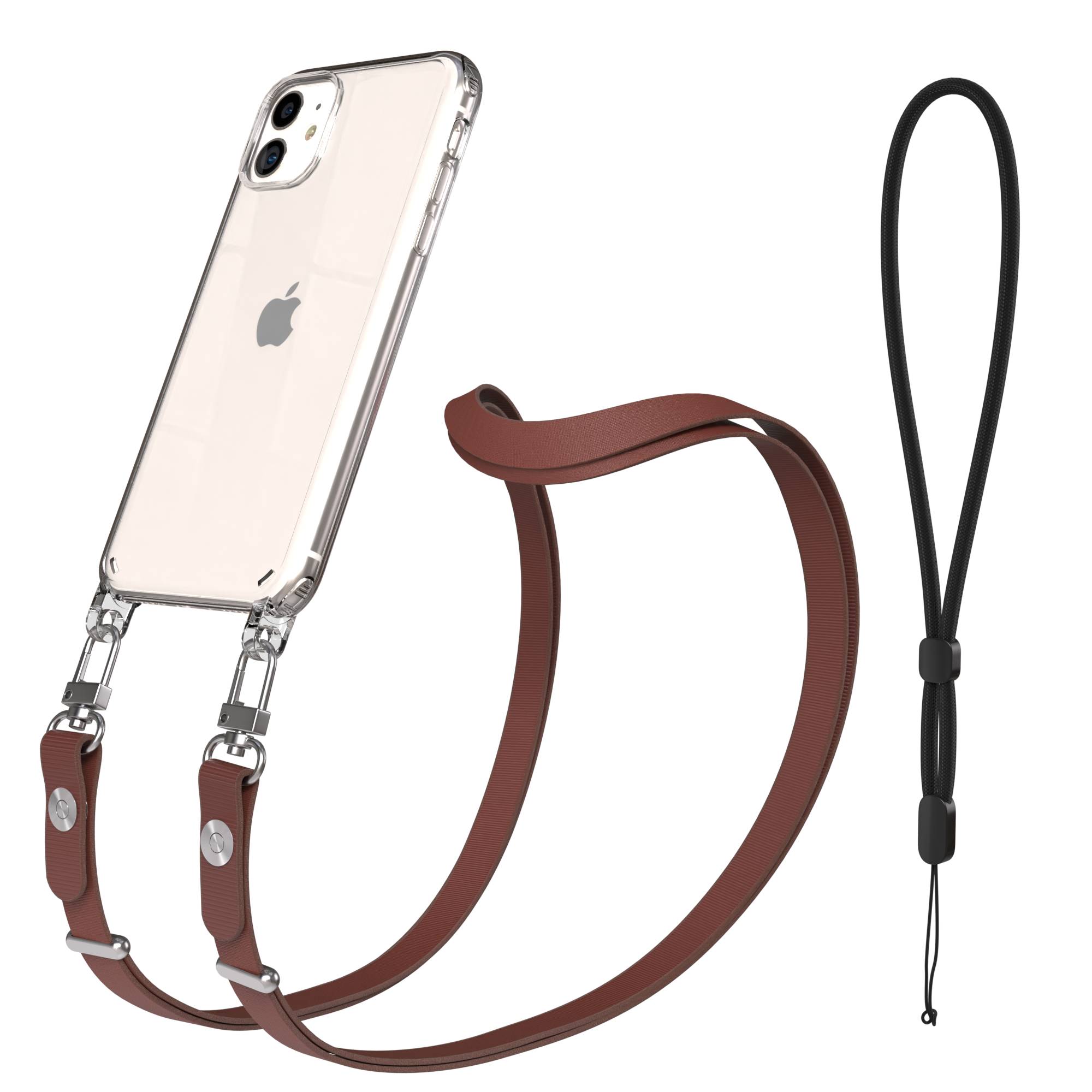 Apple iPhone 11 Schutzhülle mit magnetisch verstellbarem Crossbody-Umhängeband
